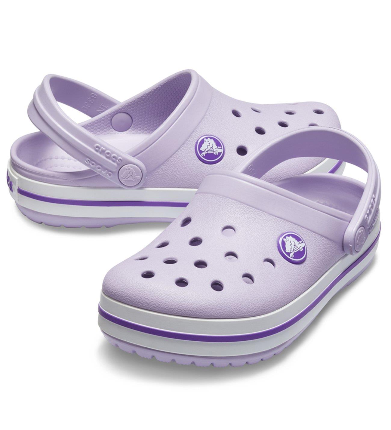 Crocs Crocband Clog K Lavender / Neon Purple Çocuk Lila Renk Terlik