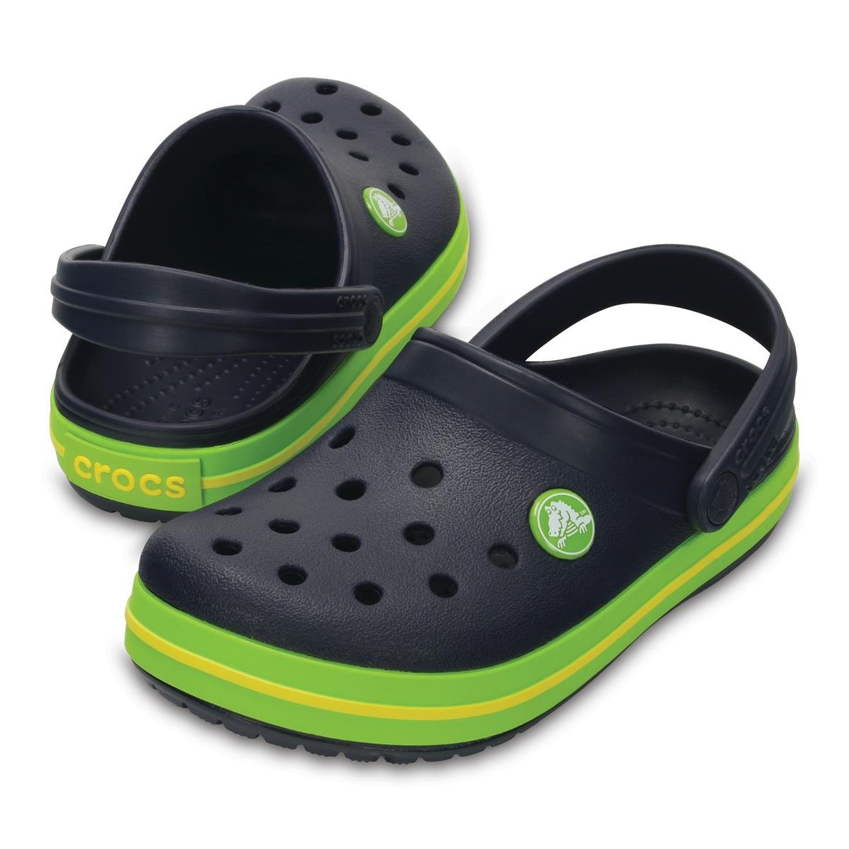 Crocs Crocband Clog K Navy Volt Green Lemon Çocuk Crocs Terlik