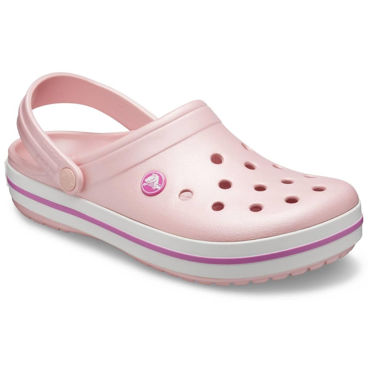 Crocs Crocband Pearl Pink Wild Orchid 11016-6MB Kadın Pembe Terlik