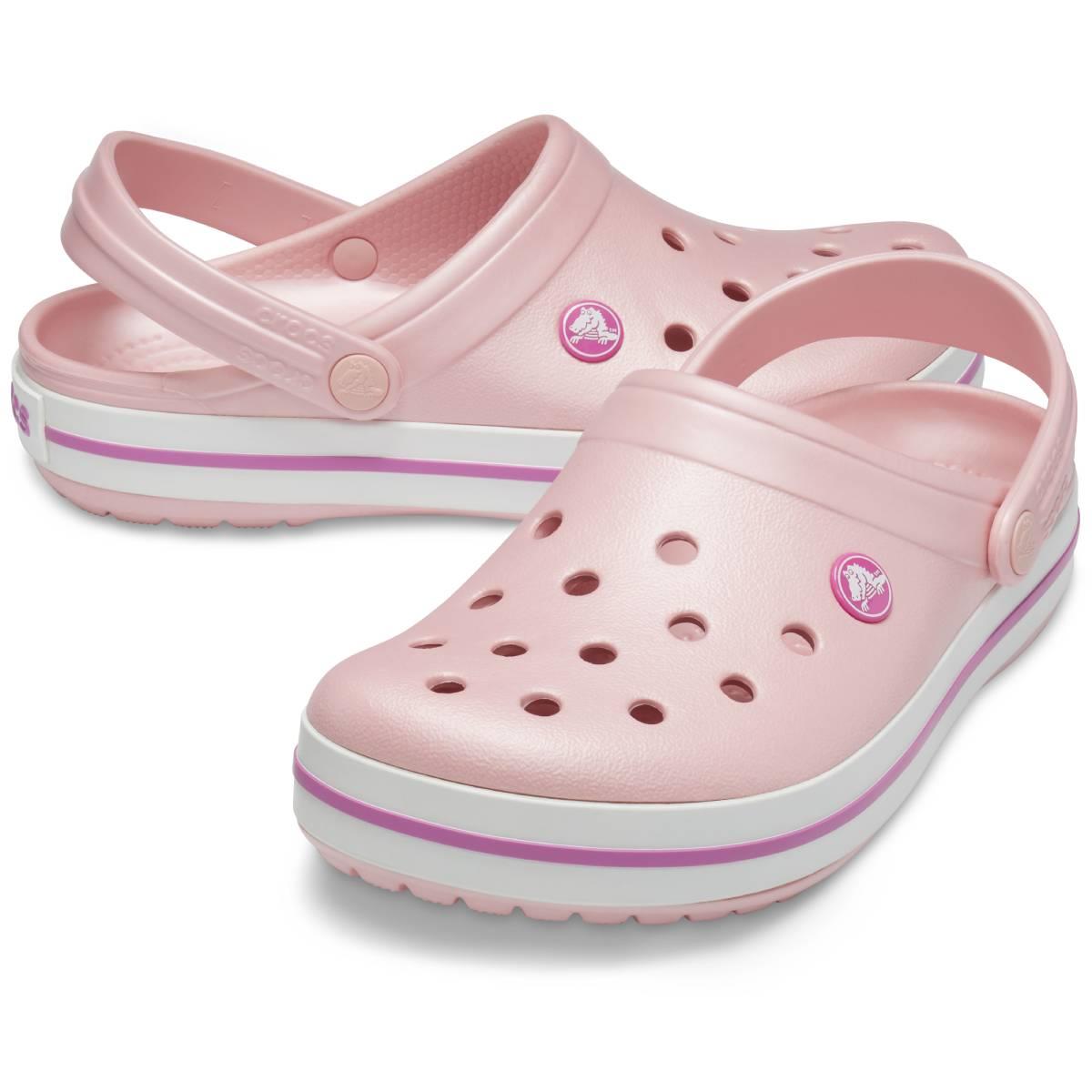 Crocs Crocband Pearl Pink Wild Orchid 11016-6MB Kadın Pembe Terlik