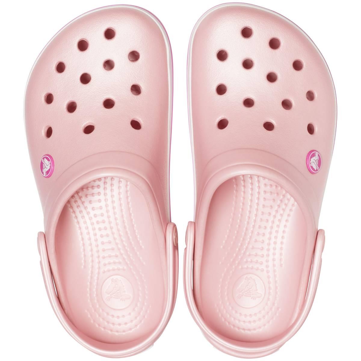 Crocs Crocband Pearl Pink Wild Orchid 11016-6MB Kadın Pembe Terlik