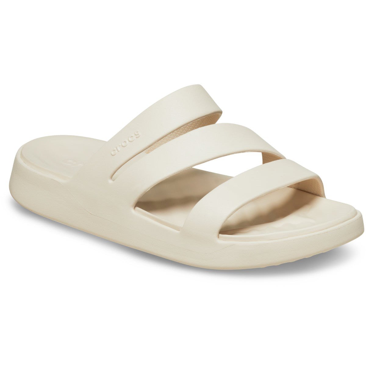 Crocs Getaway Strappy 209587-160 Kadın Bej Terlik