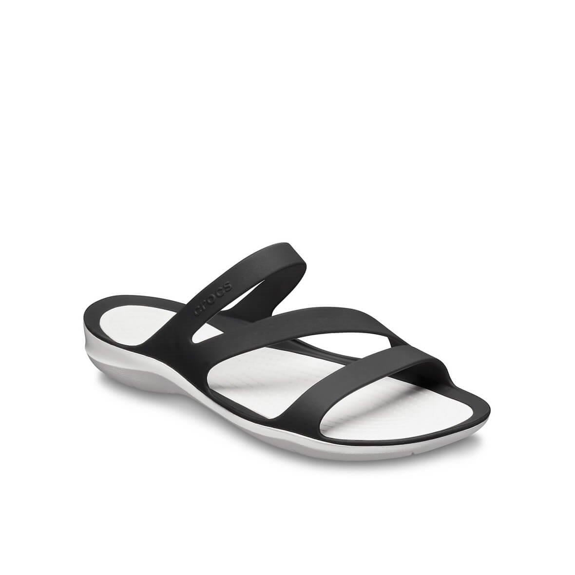 Crocs Swiftwater Sandal W Black White 203998-066 Kadın Terlik