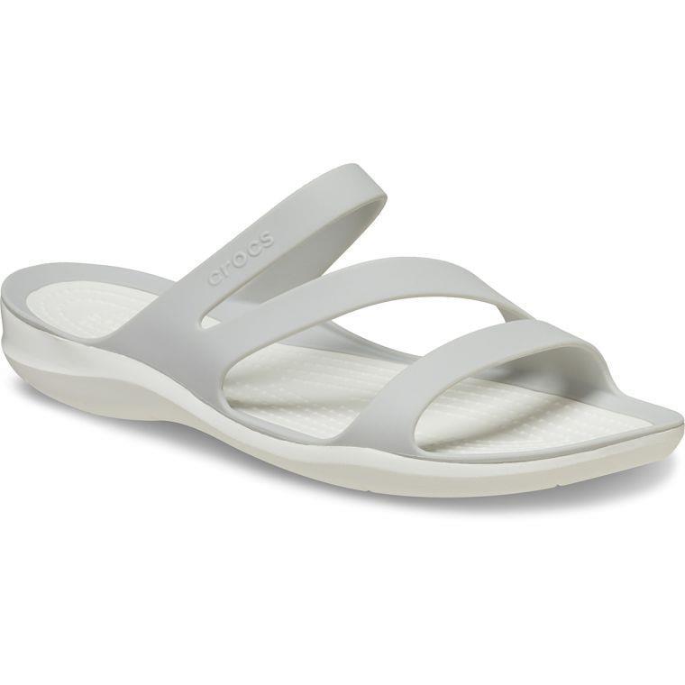 Crocs Swiftwater Sandal W Grey White 203998-1FT Kadın Gri Terlik