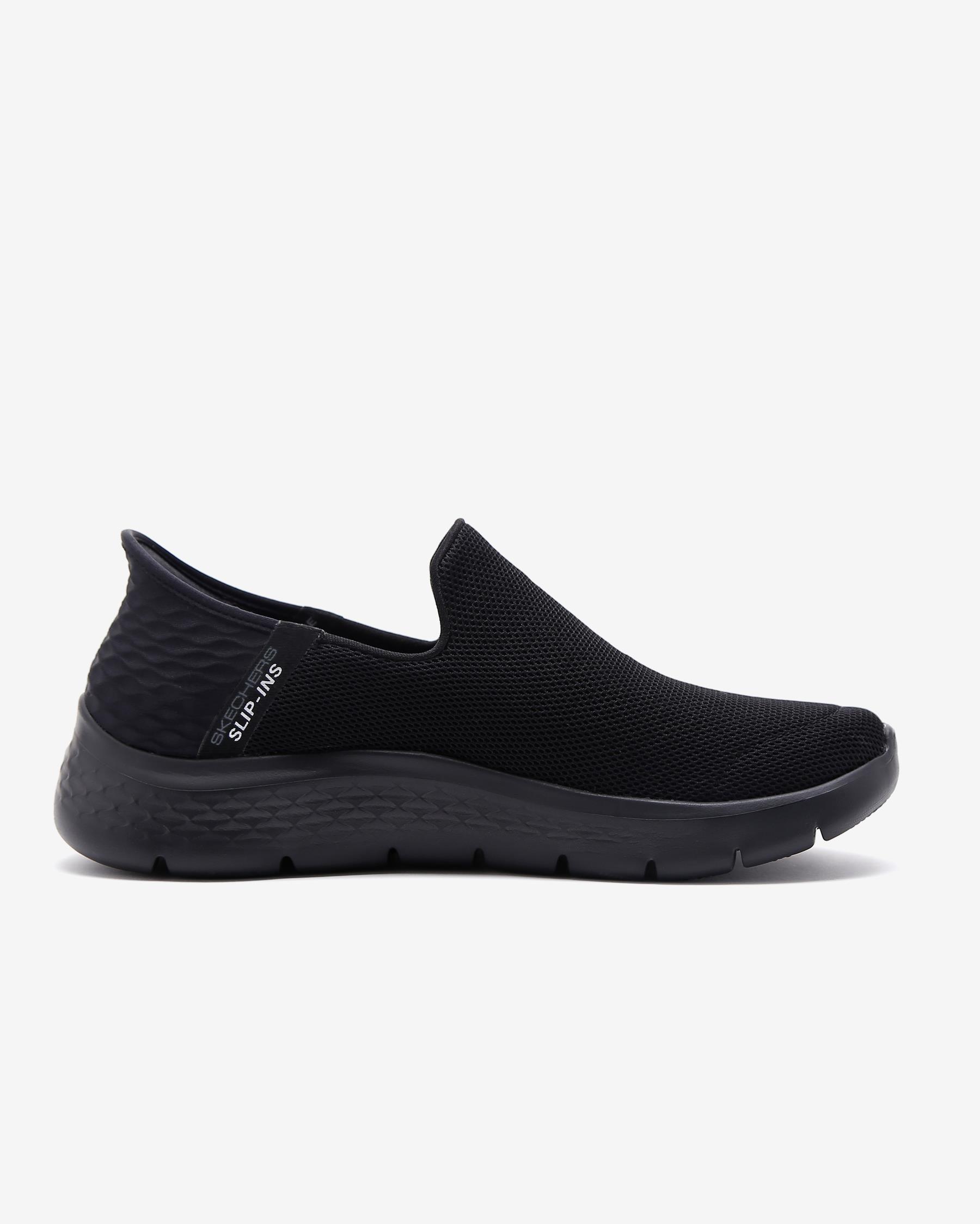 Go Walk Flex - Slip-ins 216491 BBK Erkek Siyah Yürüyüş Ayakkabısı