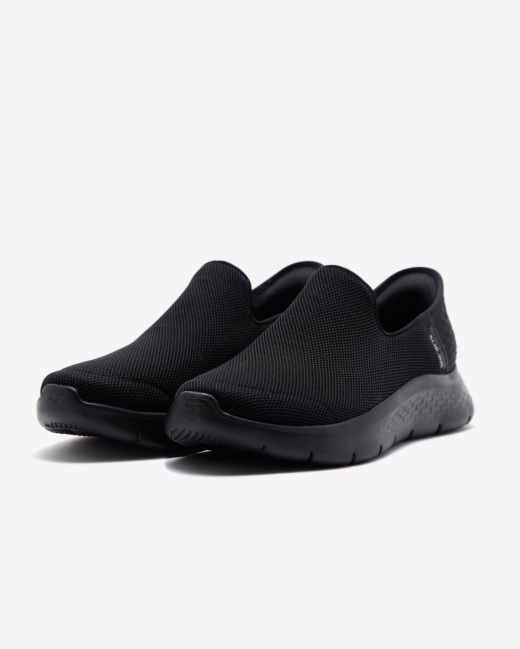 Go Walk Flex - Slip-ins 216491 BBK Erkek Siyah Yürüyüş Ayakkabısı