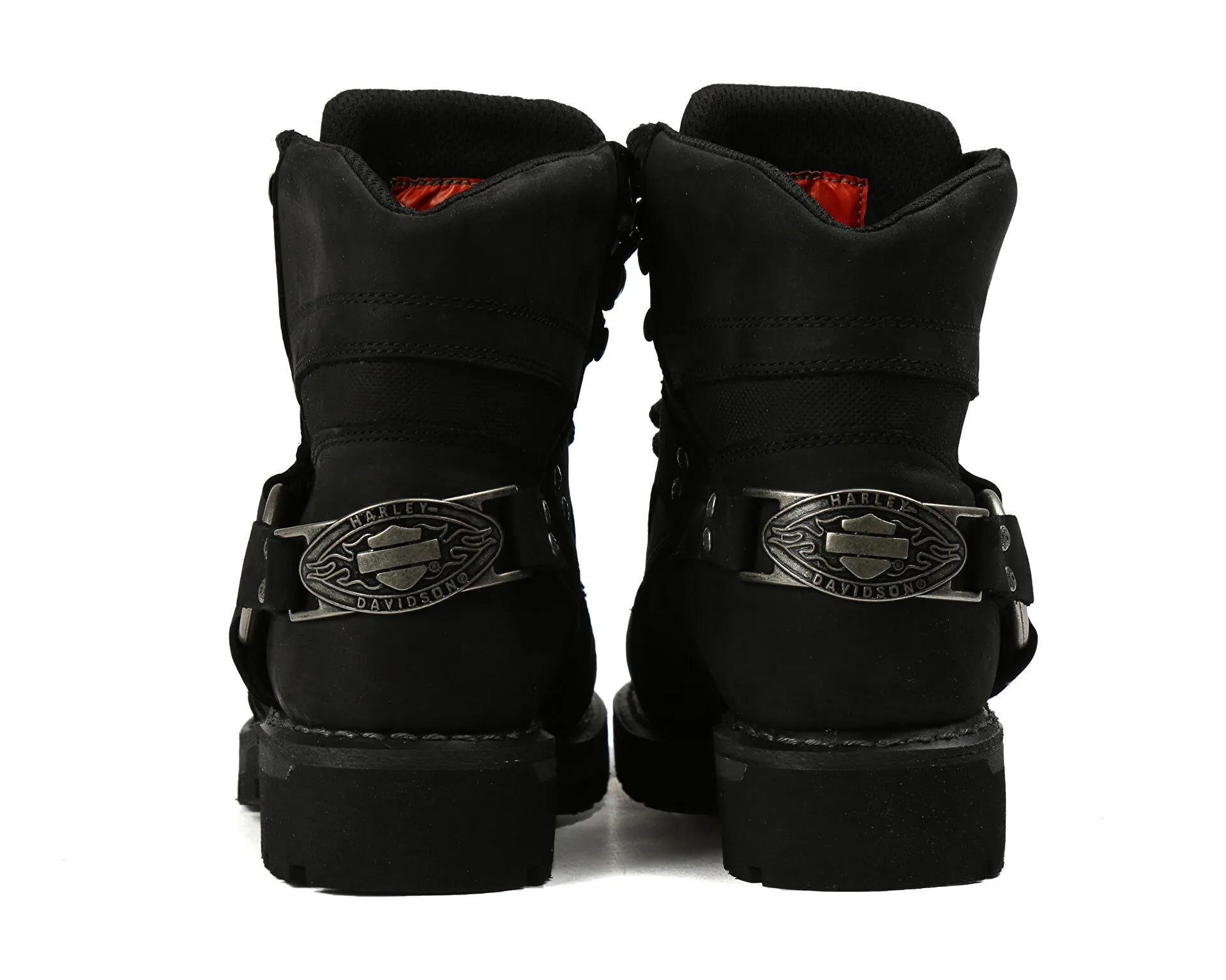 Harley Davidson Edgemor Erkek Siyah Nubuk Bot