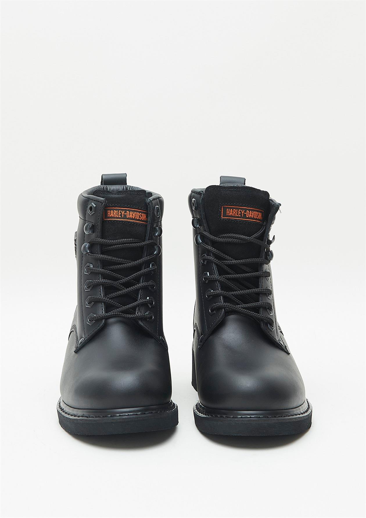 Harley Davidson Gibson Erkek Deri Siyah Bot