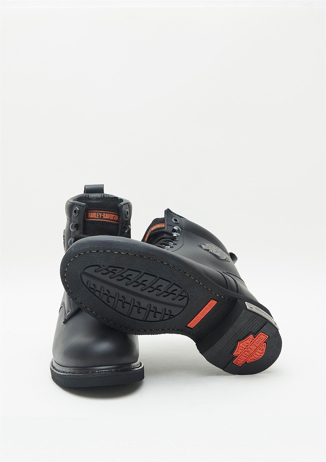 Harley Davidson Gibson Erkek Deri Siyah Bot