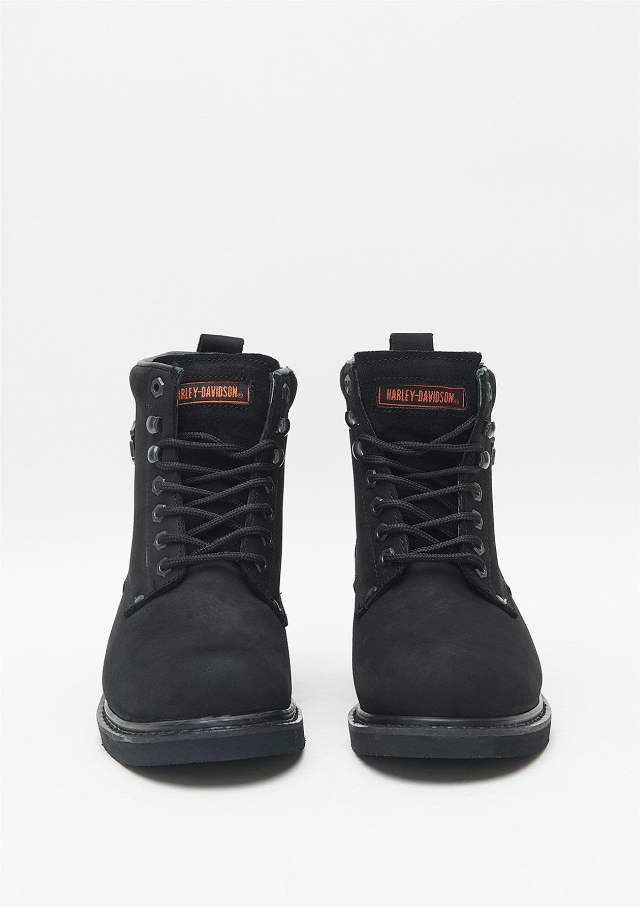 Harley Davidson Gibson Erkek Siyah Nubuk Bot