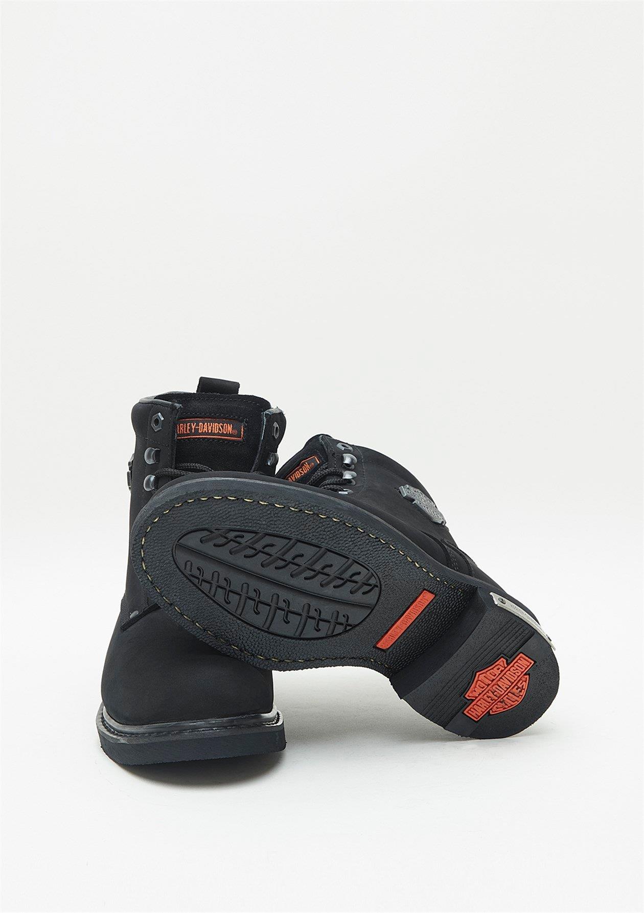 Harley Davidson Gibson Erkek Siyah Nubuk Bot