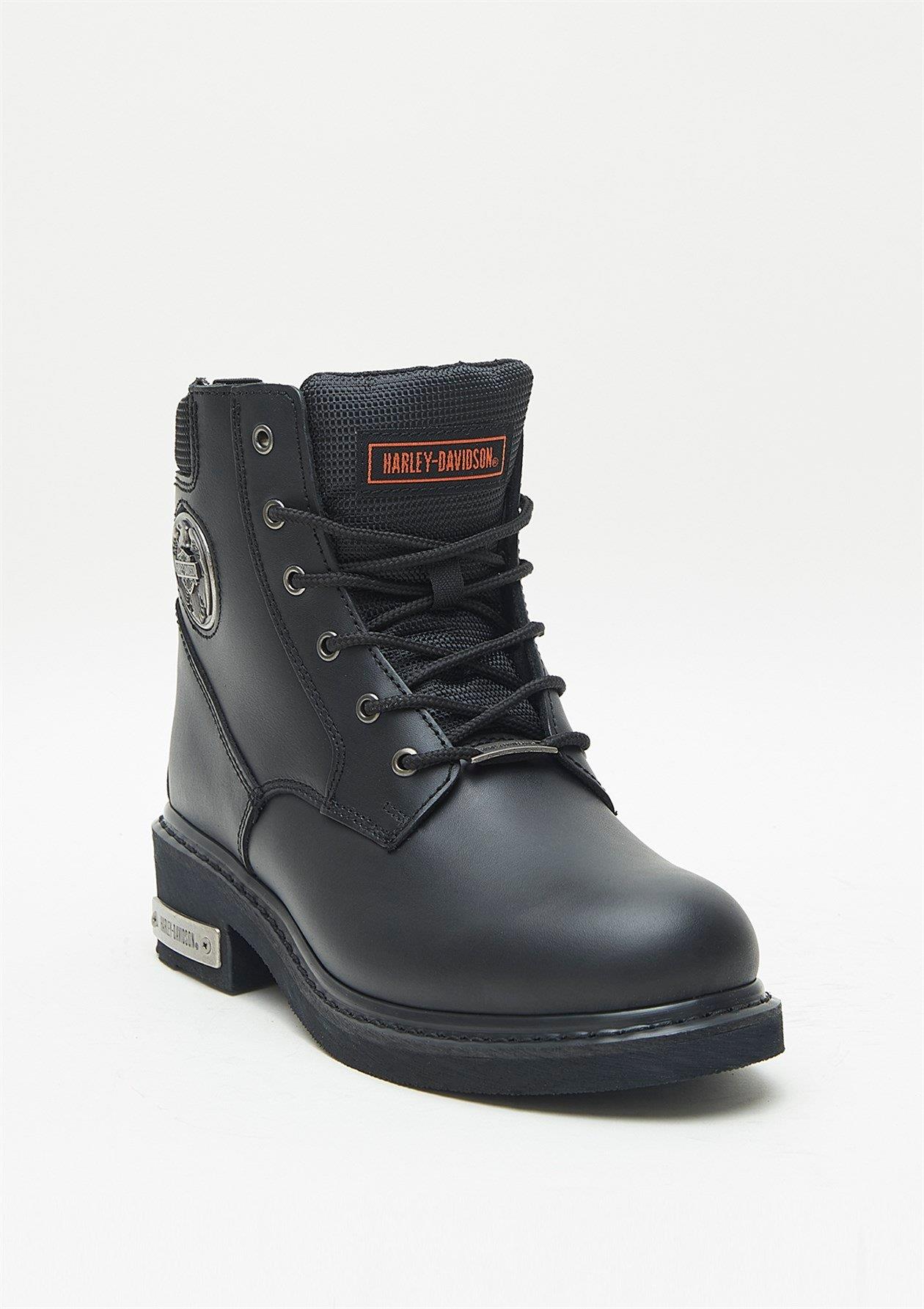 Harley Davidson Jim Erkek Deri Siyah Bot