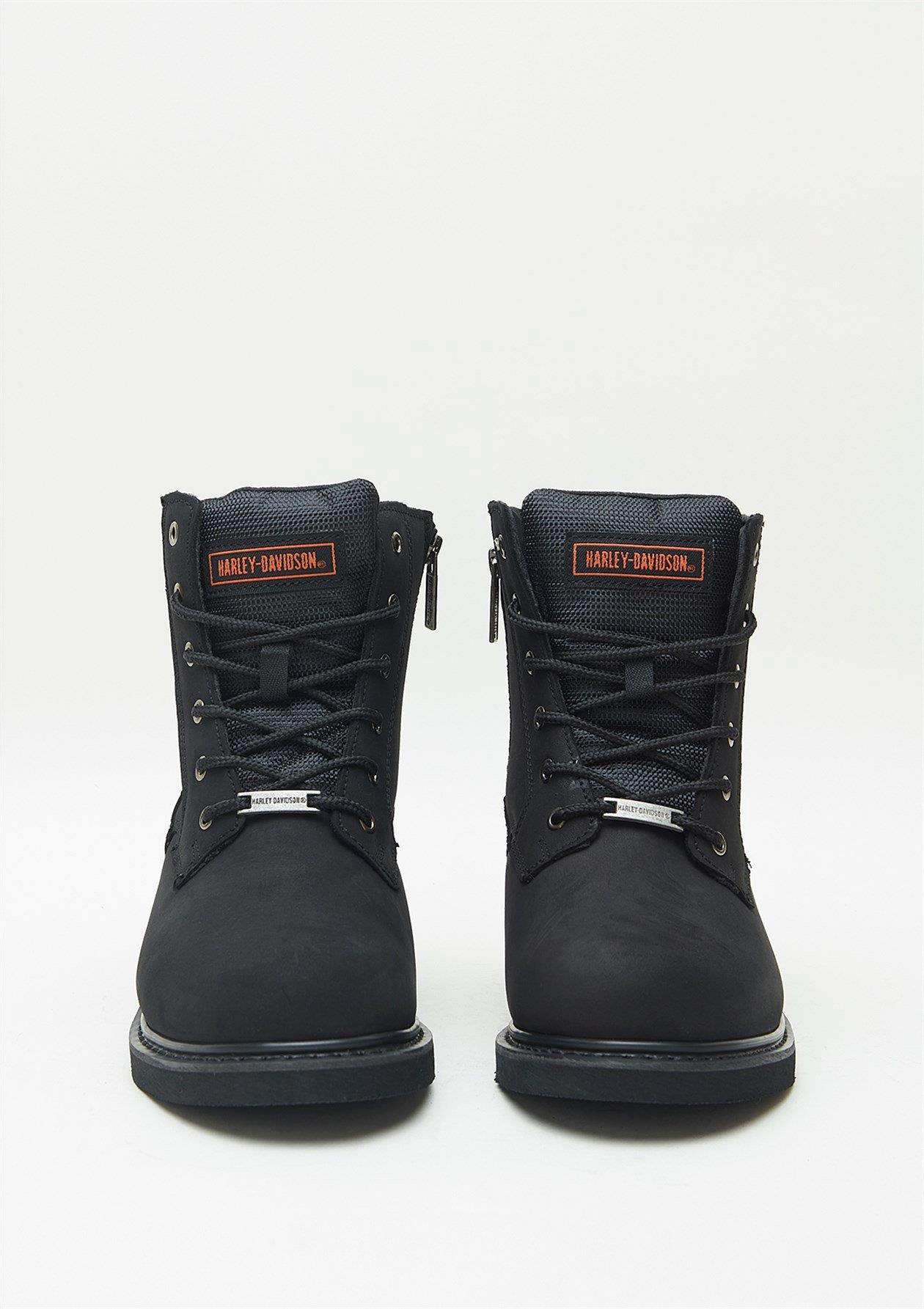 Harley Davidson Jim Erkek Siyah Nubuk Bot