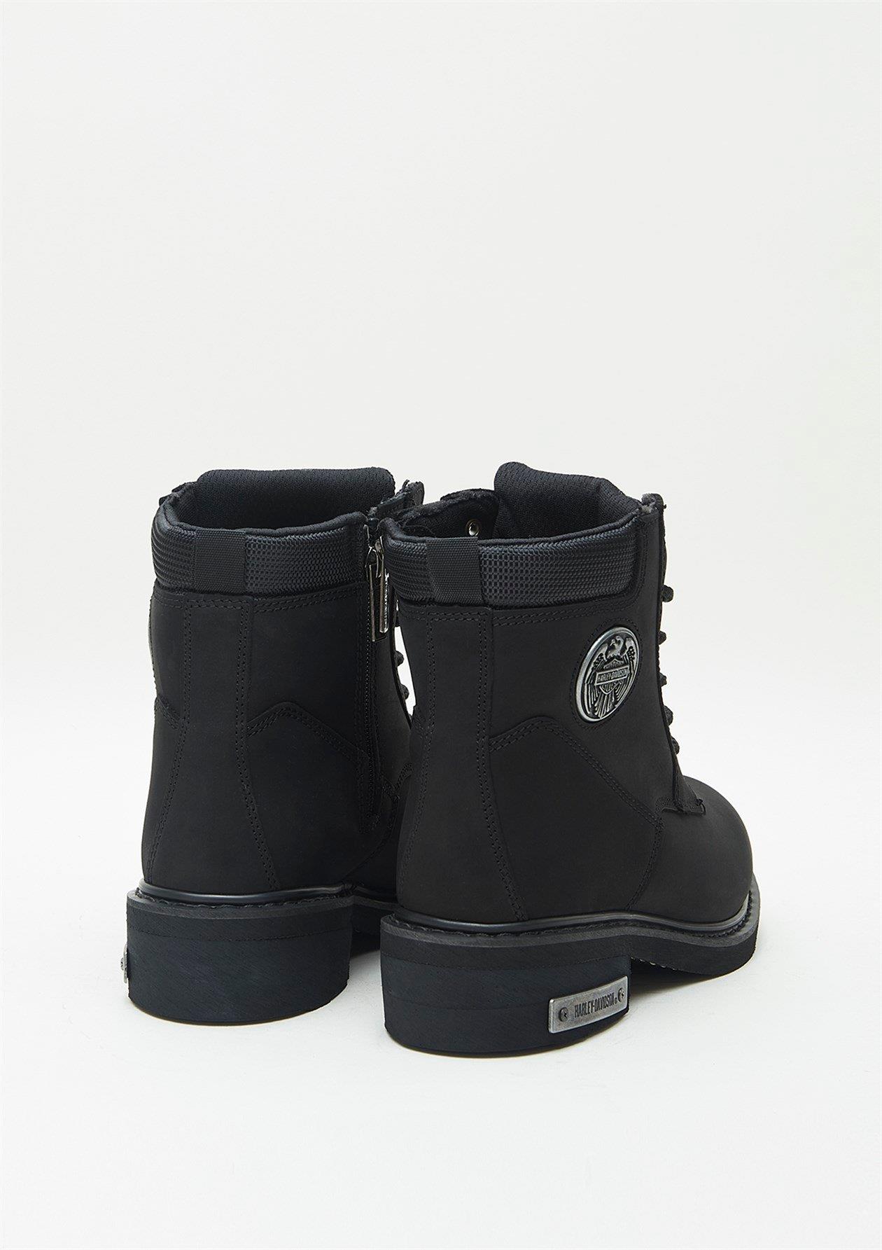 Harley Davidson Jim Erkek Siyah Nubuk Bot