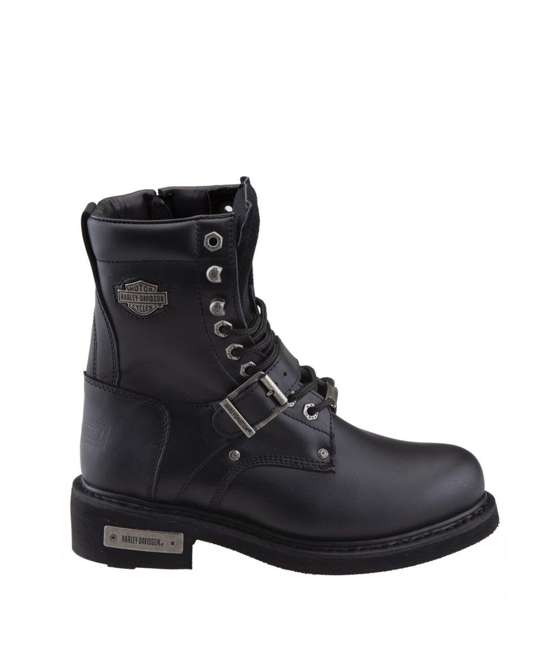 Harley Davidson Jimson Zip HI Kadın Deri Siyah Bot