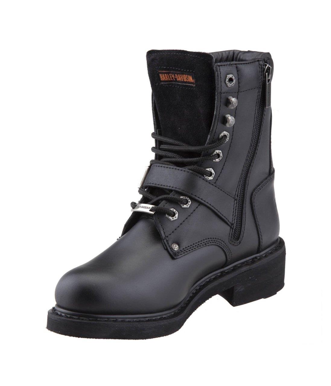 Harley Davidson Jimson Zip HI Kadın Deri Siyah Bot