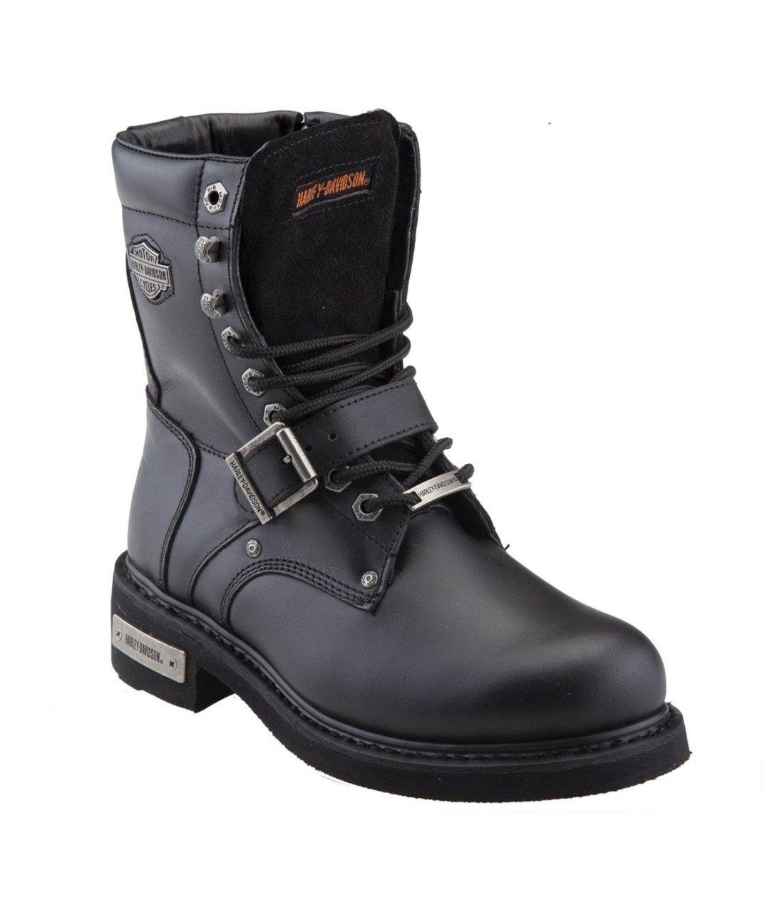 Harley Davidson Jimson Zip HI Kadın Deri Siyah Bot