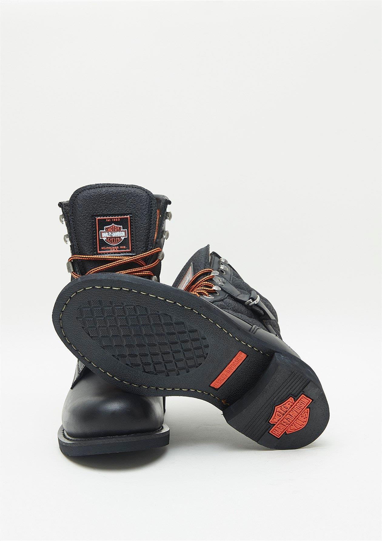 Harley Davidson New Worker Erkek Deri Siyah Bot