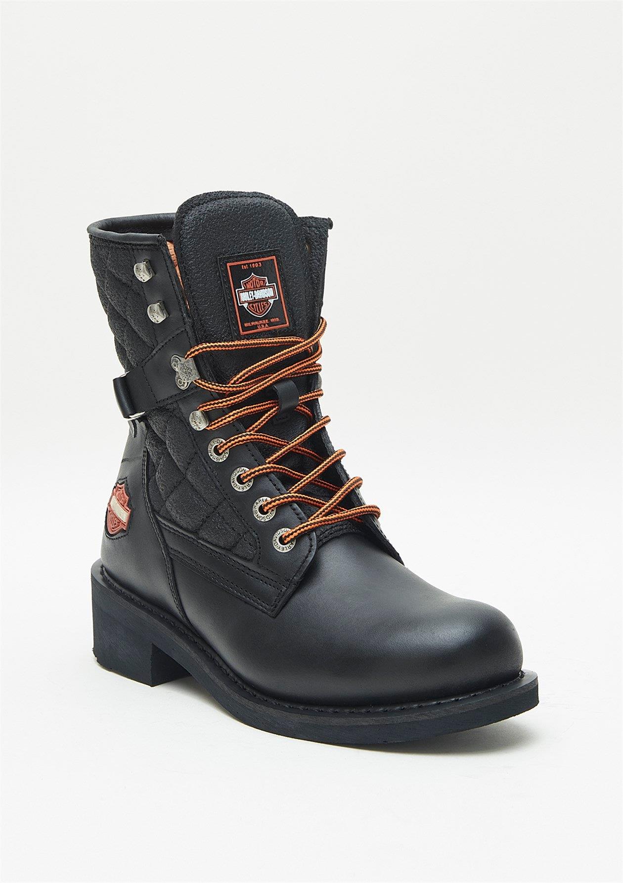 Harley Davidson New Worker Erkek Deri Siyah Bot