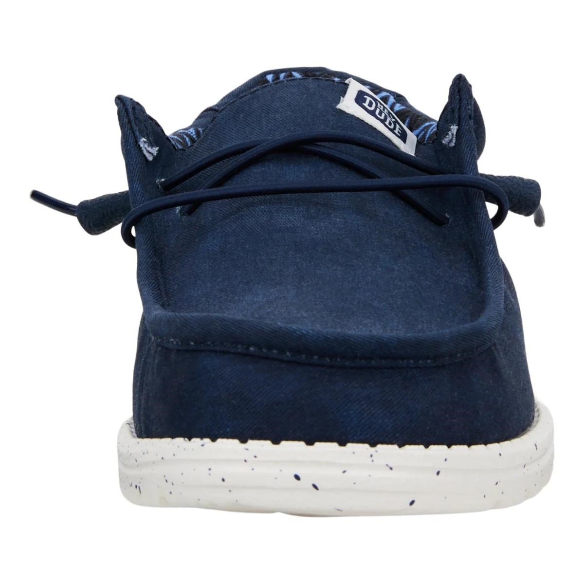 Hey Dude Wally Stretch Canvas Lacivert Erkek Ayakkabı