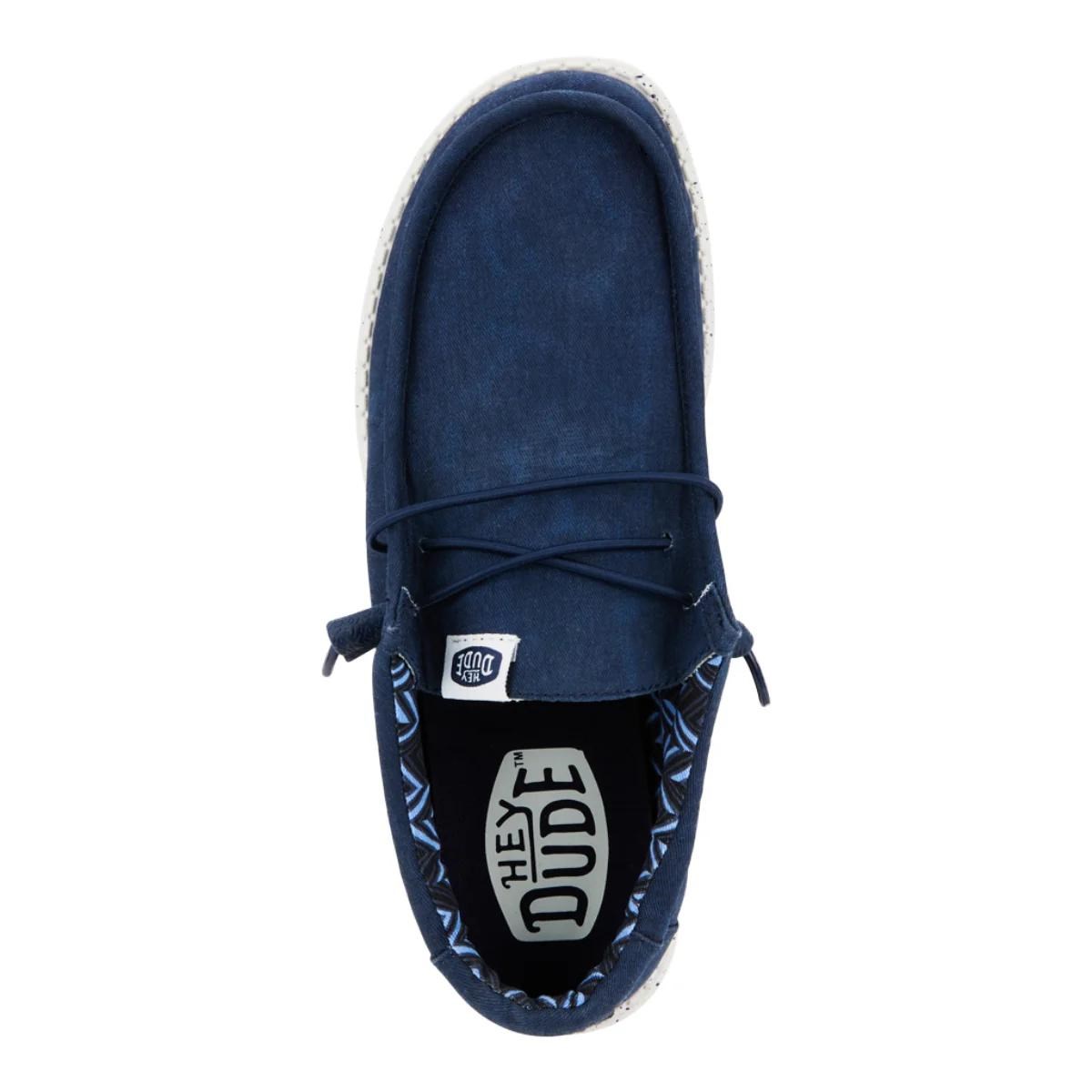 Hey Dude Wally Stretch Canvas Lacivert Erkek Ayakkabı