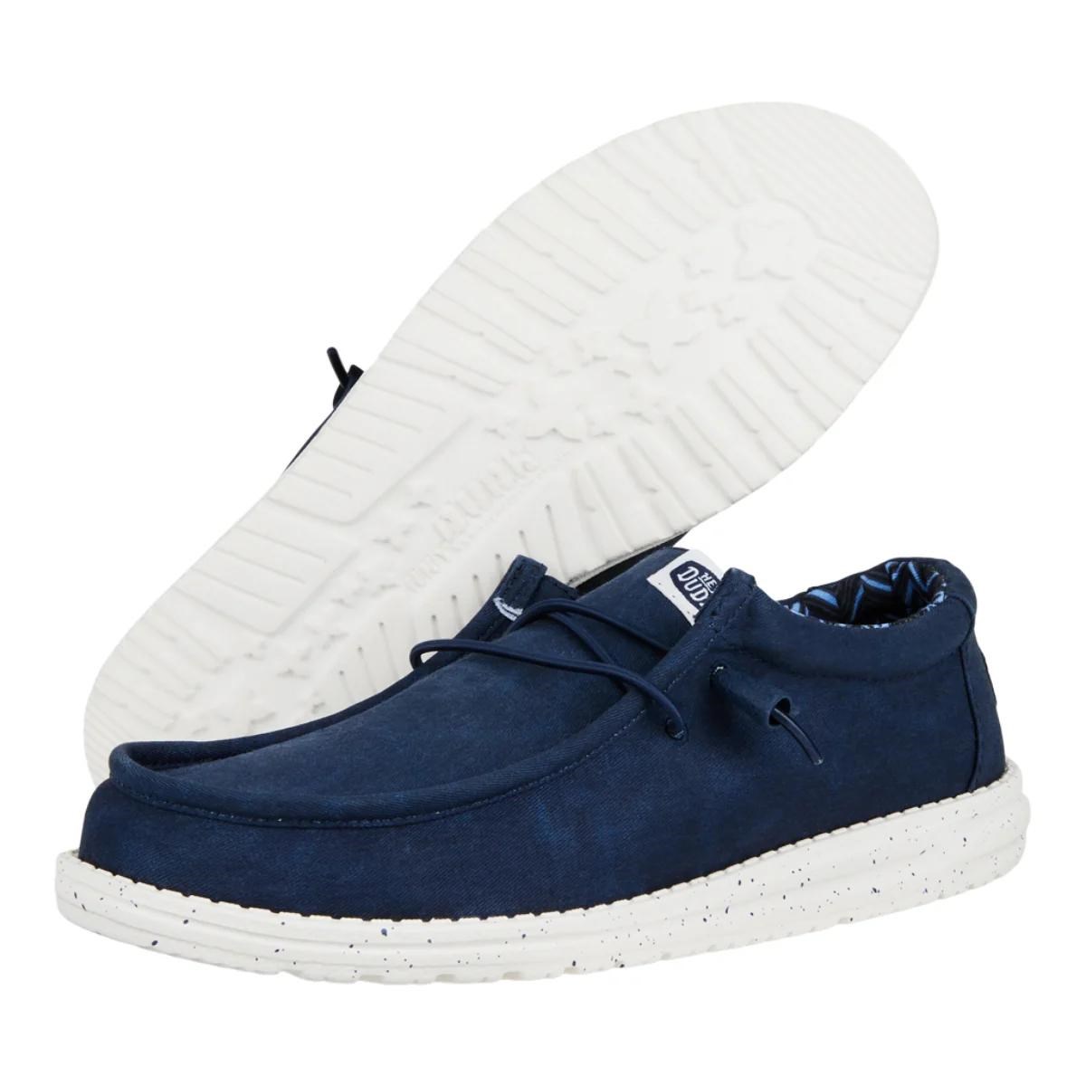 Hey Dude Wally Stretch Canvas Lacivert Erkek Ayakkabı