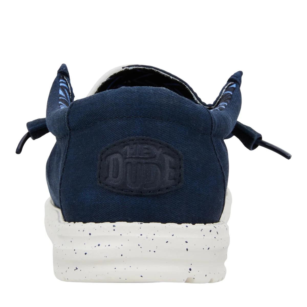 Hey Dude Wally Stretch Canvas Lacivert Erkek Ayakkabı