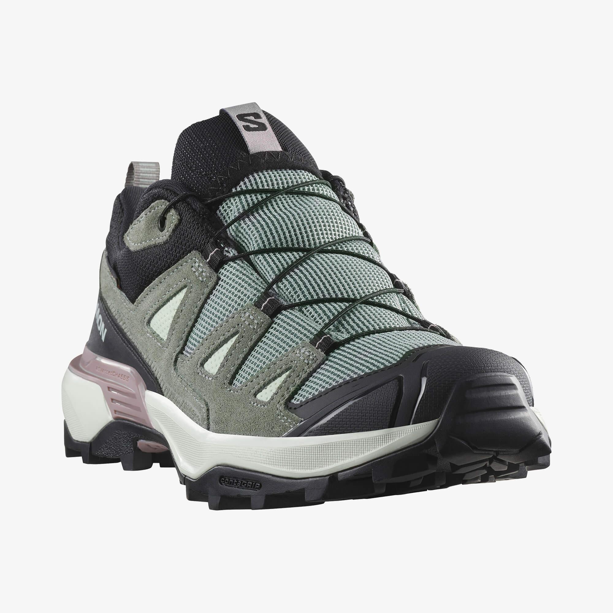 Salomon X Ultra 360 Leather Gore-Tex Kadın Yeşil/Siyah Outdoor Ayakkabı