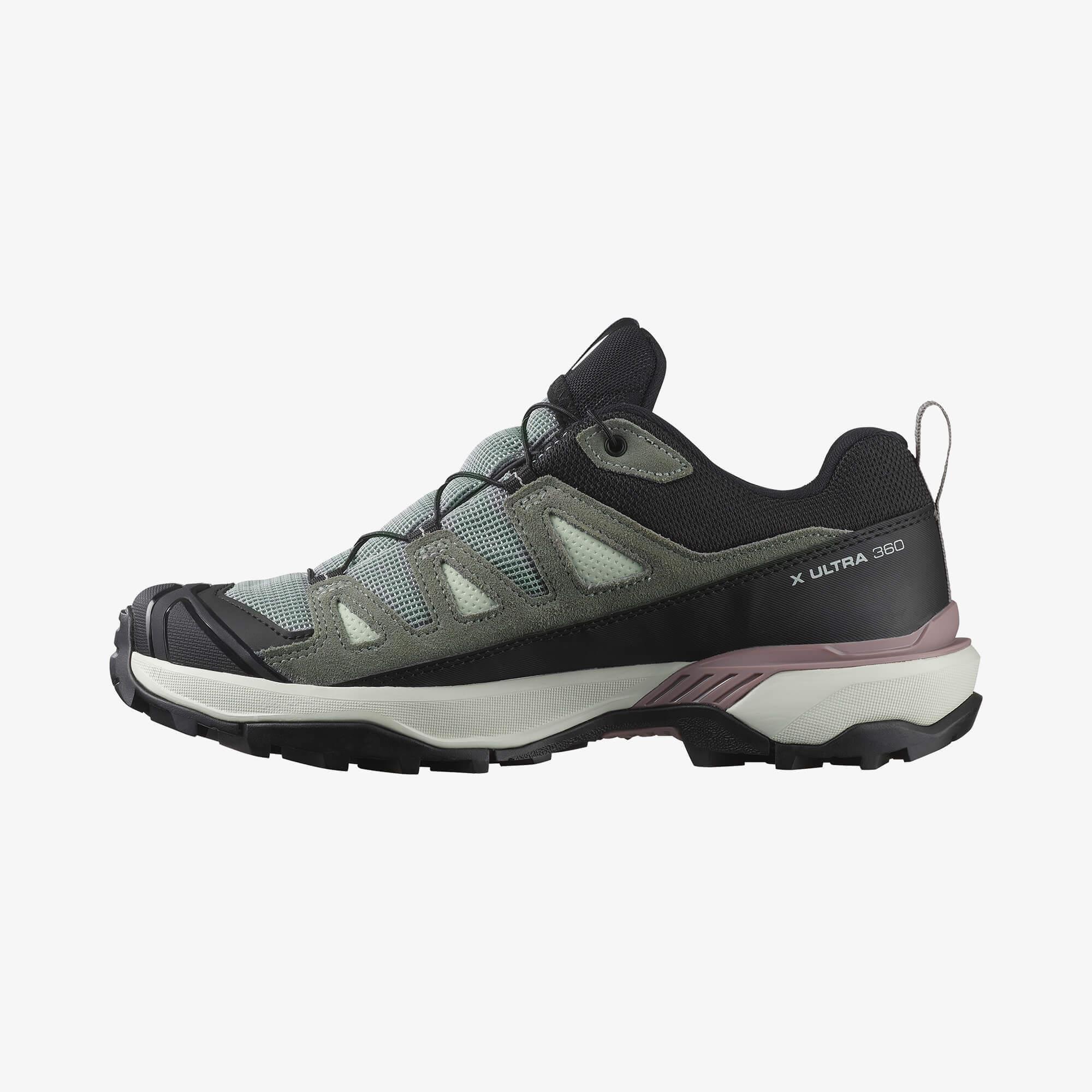 Salomon X Ultra 360 Leather Gore-Tex Kadın Yeşil/Siyah Outdoor Ayakkabı