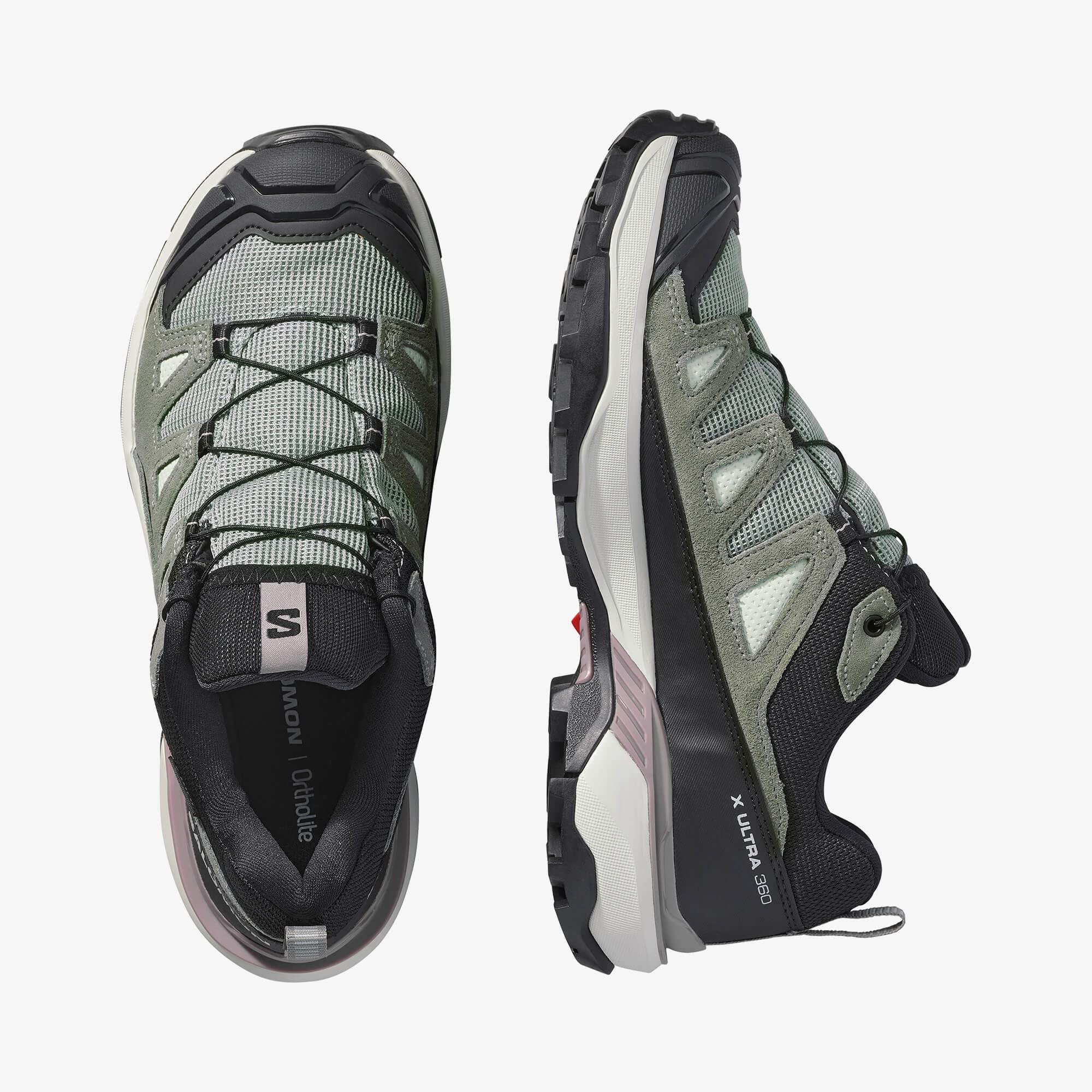 Salomon X Ultra 360 Leather Gore-Tex Kadın Yeşil/Siyah Outdoor Ayakkabı
