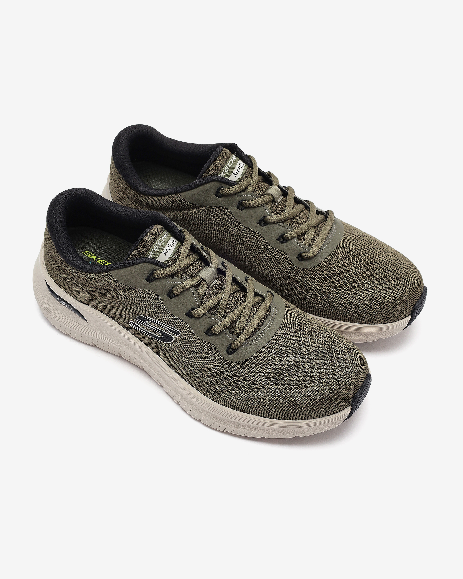 Skechers Arch Fit 2.0 232700TK OLBK Erkek Haki Spor Ayakkabı