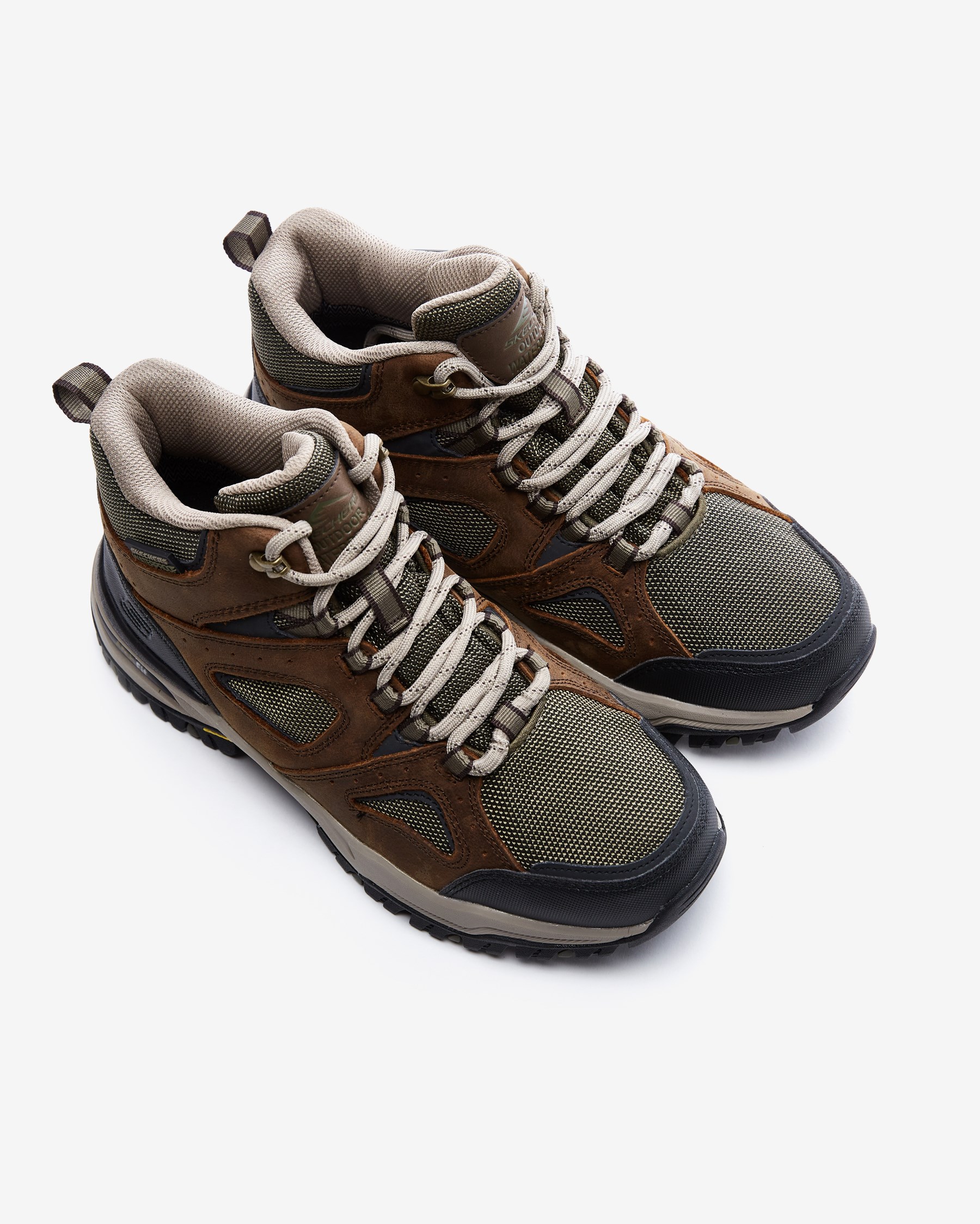 Skechers Arch Fit Dawson - Millard 204628 OLBR Erkek Haki Outdoor Bot