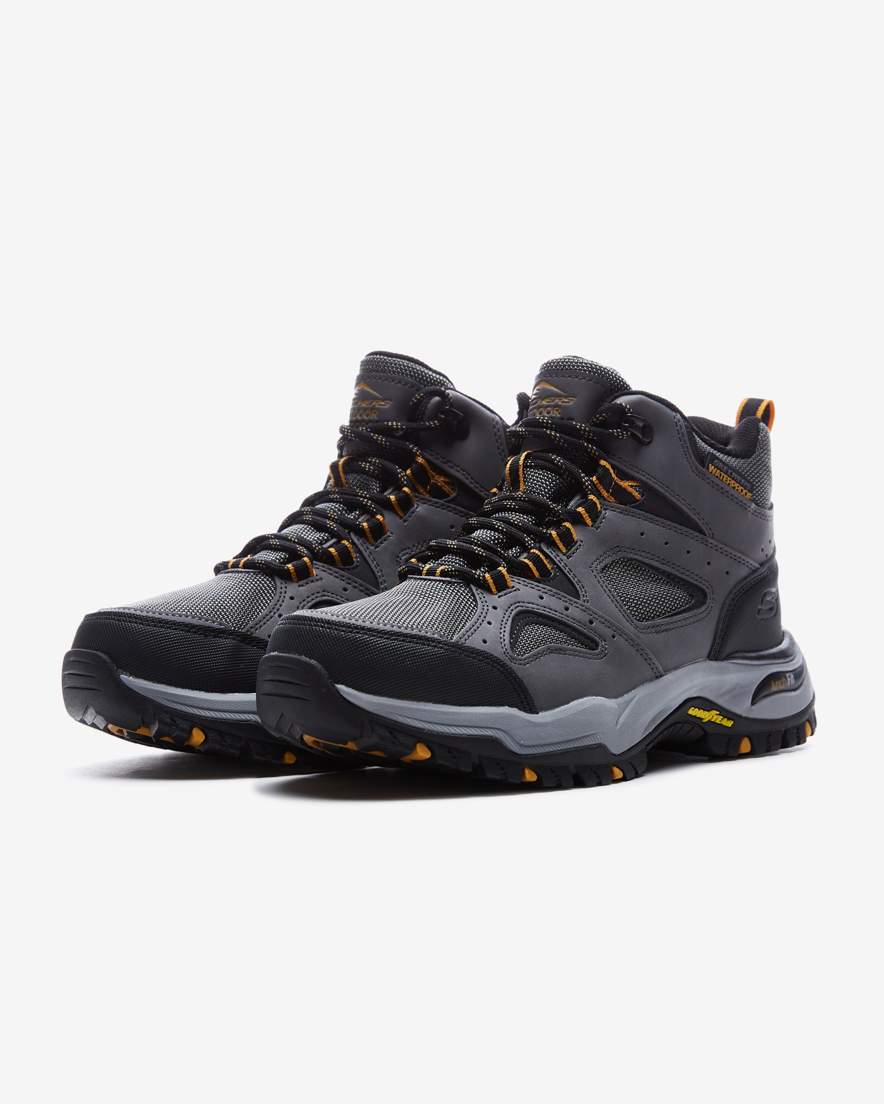 Skechers Arch Fit Dawson - Millard 204628 CHAR Erkek Gri Outdoor Bot