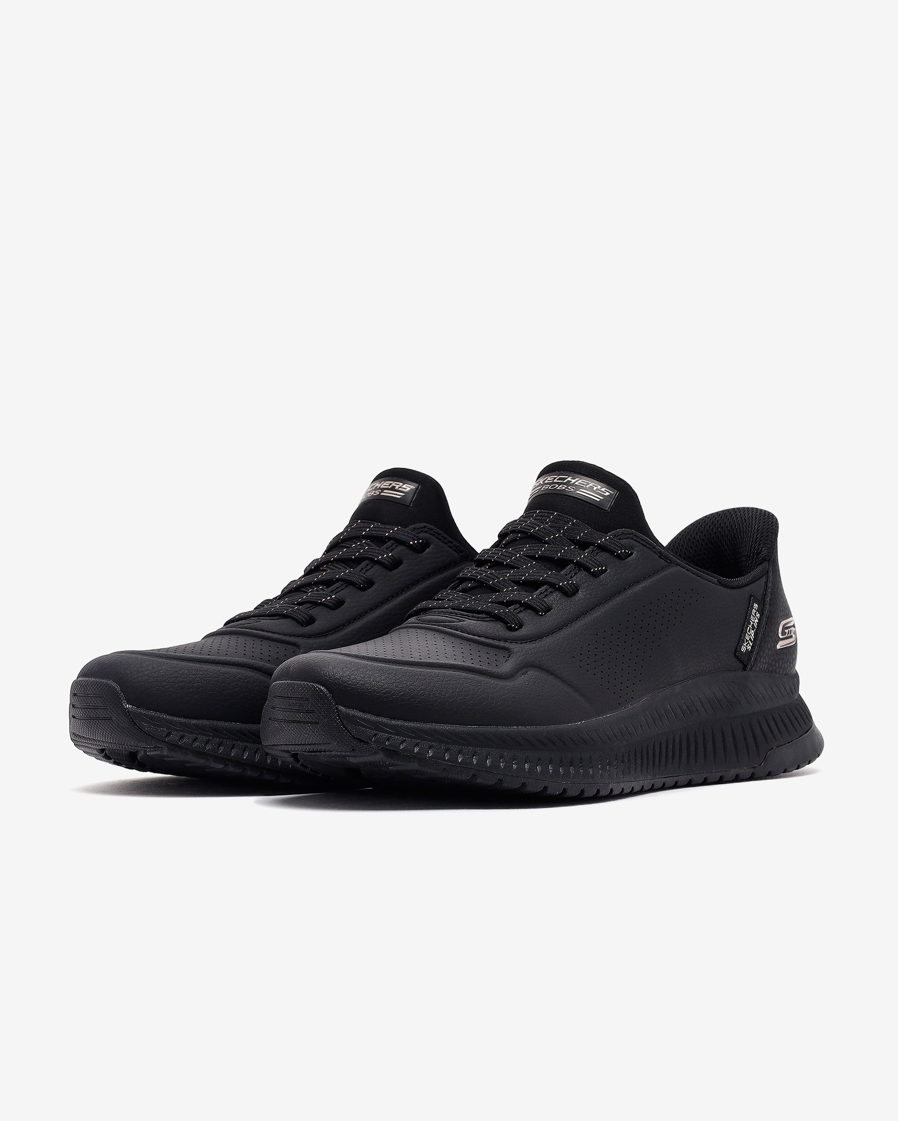 Skechers Bobs Squad 4 - Key Look 117740 BBK Kadın Siyah Spor Ayakkabı