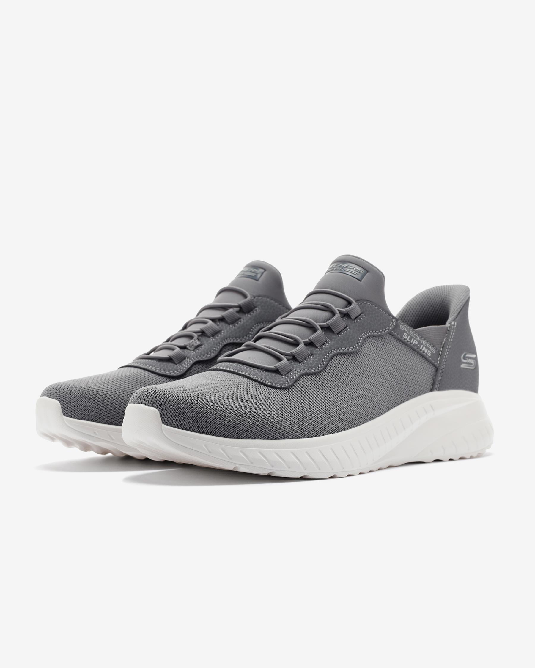 Skechers Bobs Squad Chaos - Daily Hype 118300 GRY Erkek Gri Spor Ayakkabı