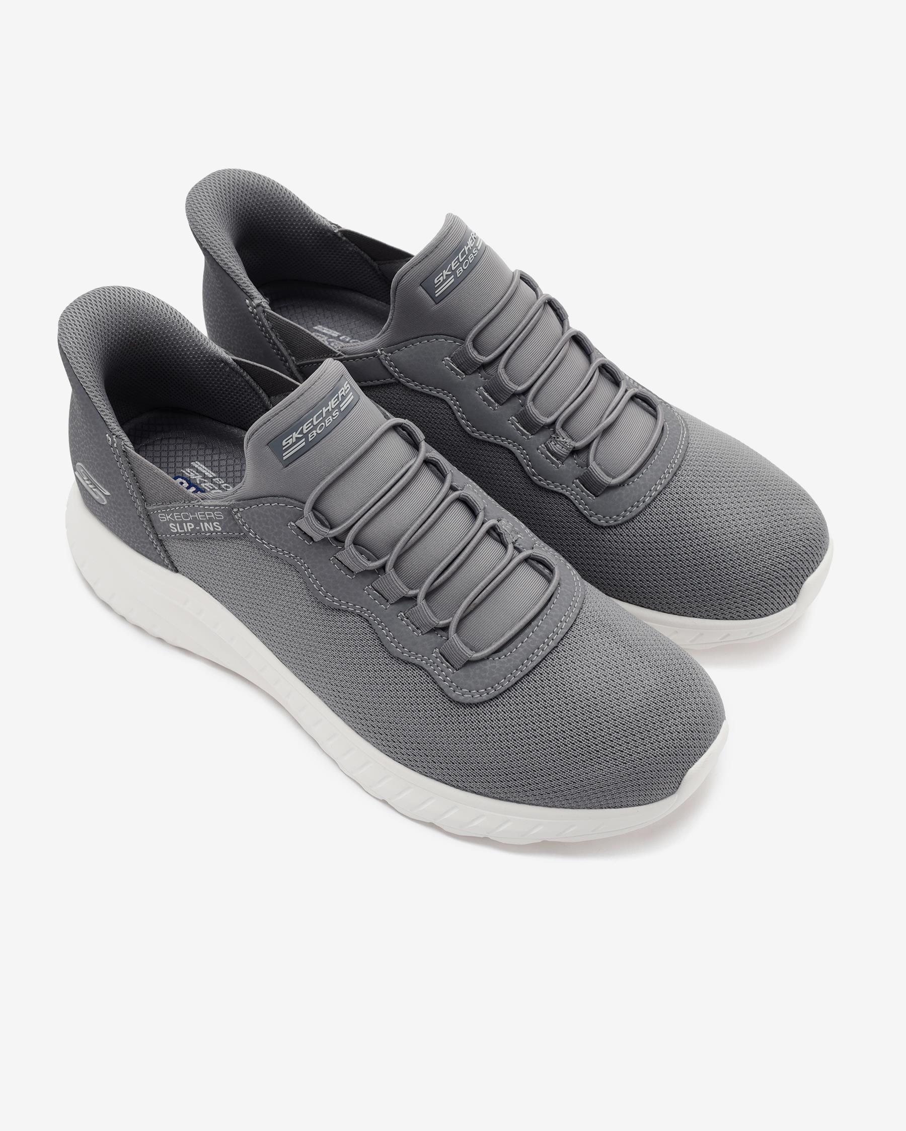 Skechers Bobs Squad Chaos - Daily Hype 118300 GRY Erkek Gri Spor Ayakkabı