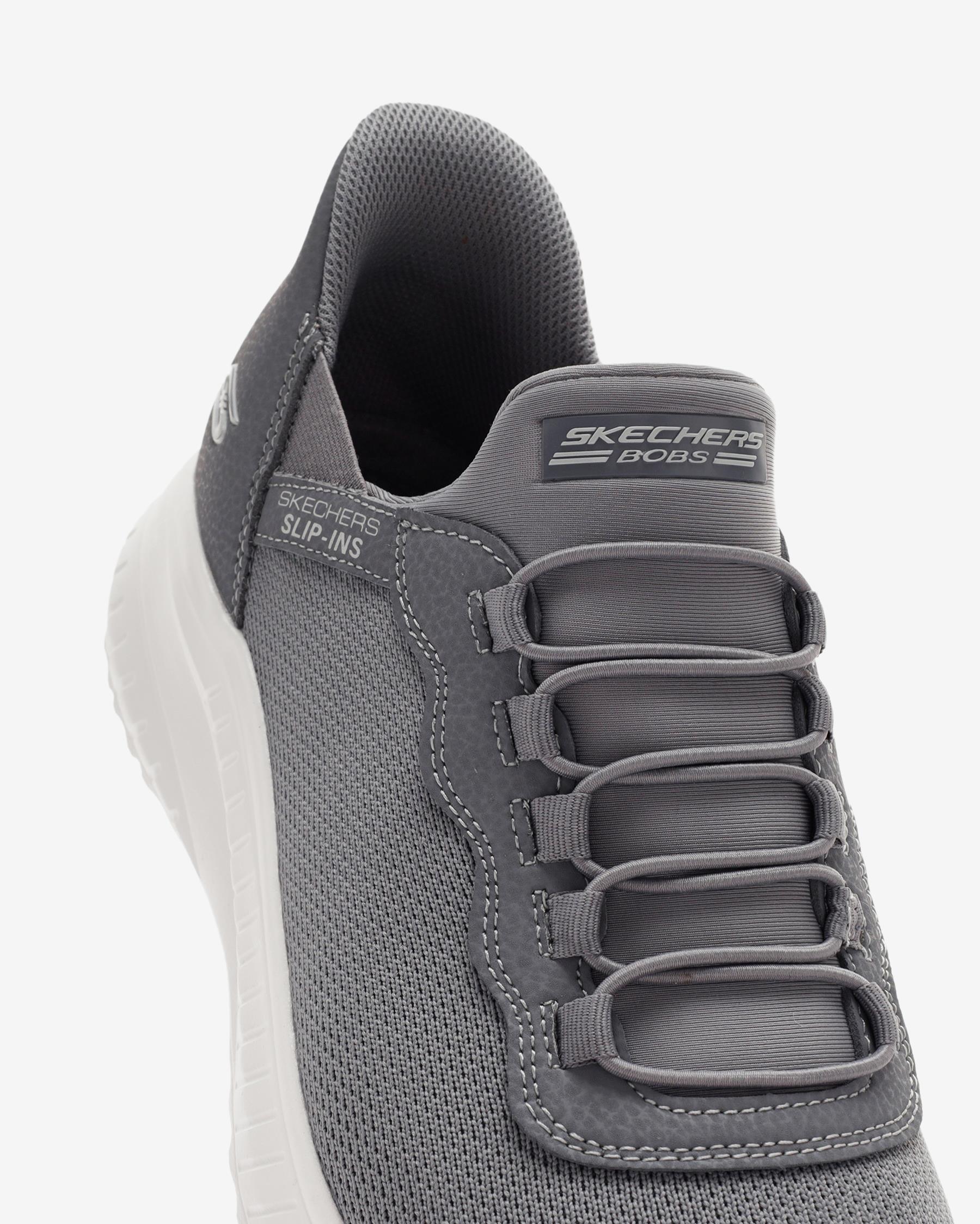 Skechers Bobs Squad Chaos - Daily Hype 118300 GRY Erkek Gri Spor Ayakkabı