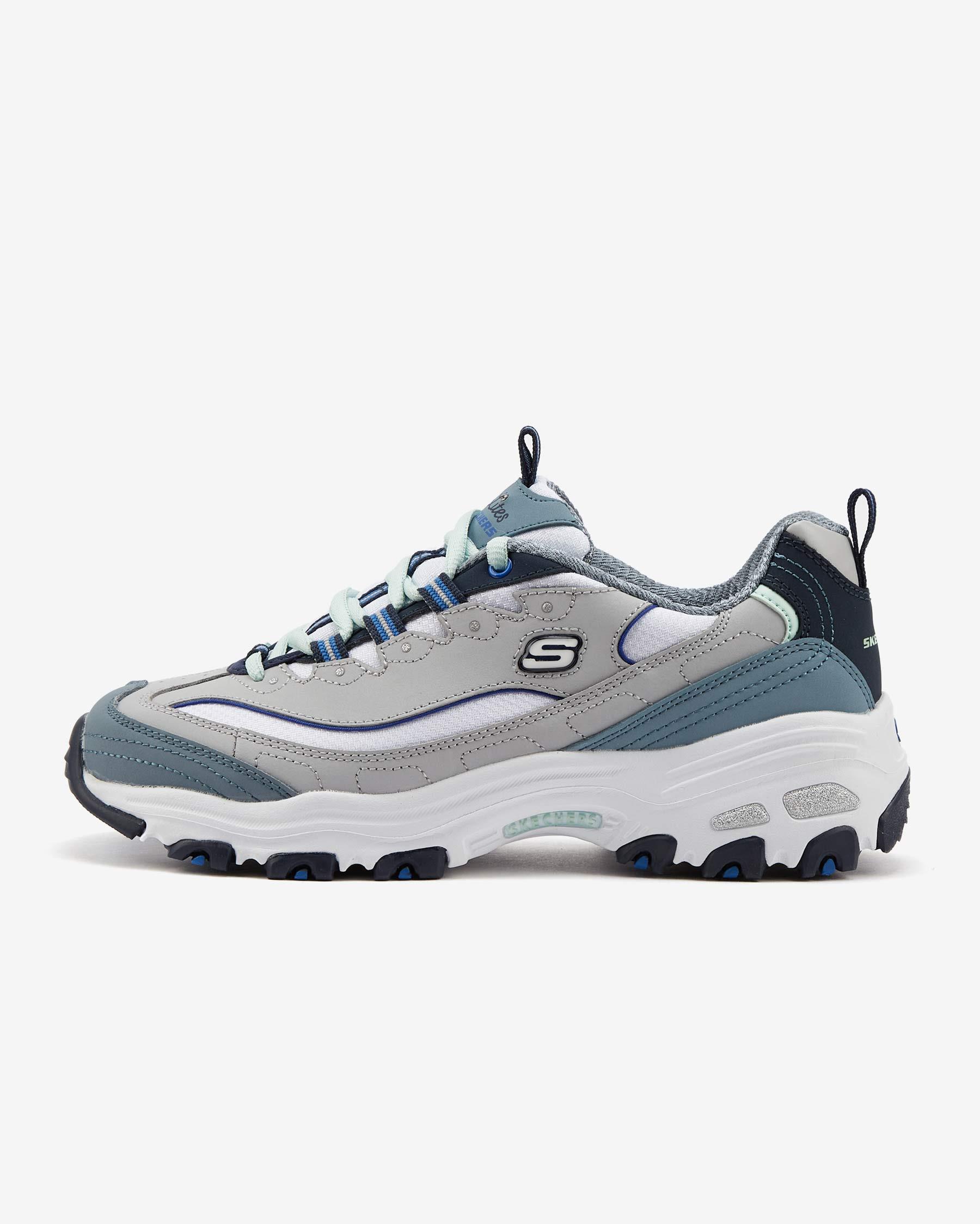 Skechers D'lites - Cool Change 13143 GYBL Kadın Gri Sneakers