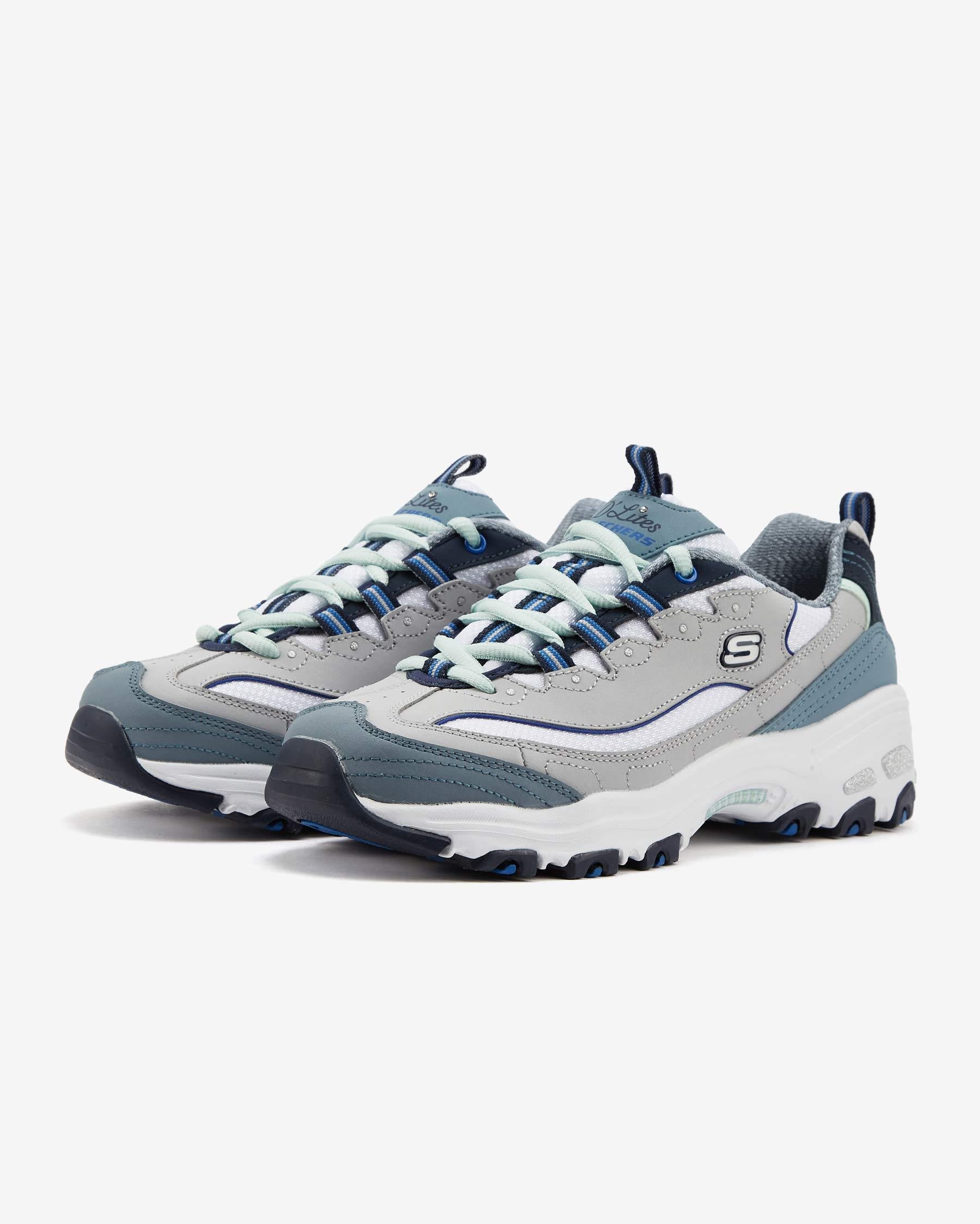 Skechers D'lites - Cool Change 13143 GYBL Kadın Gri Sneakers