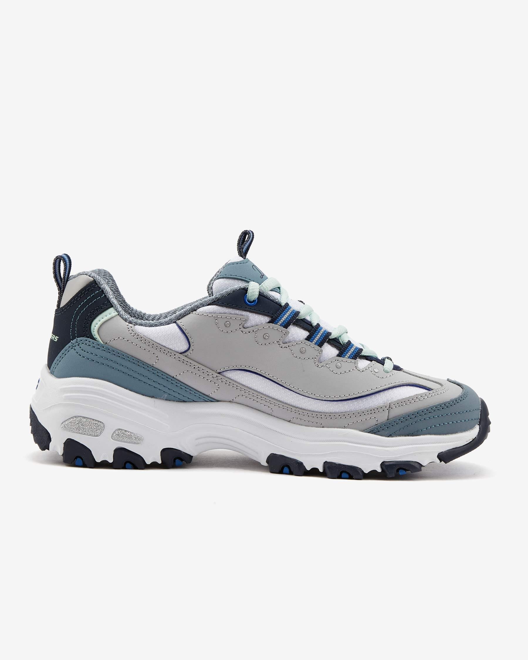 Skechers D'lites - Cool Change 13143 GYBL Kadın Gri Sneakers