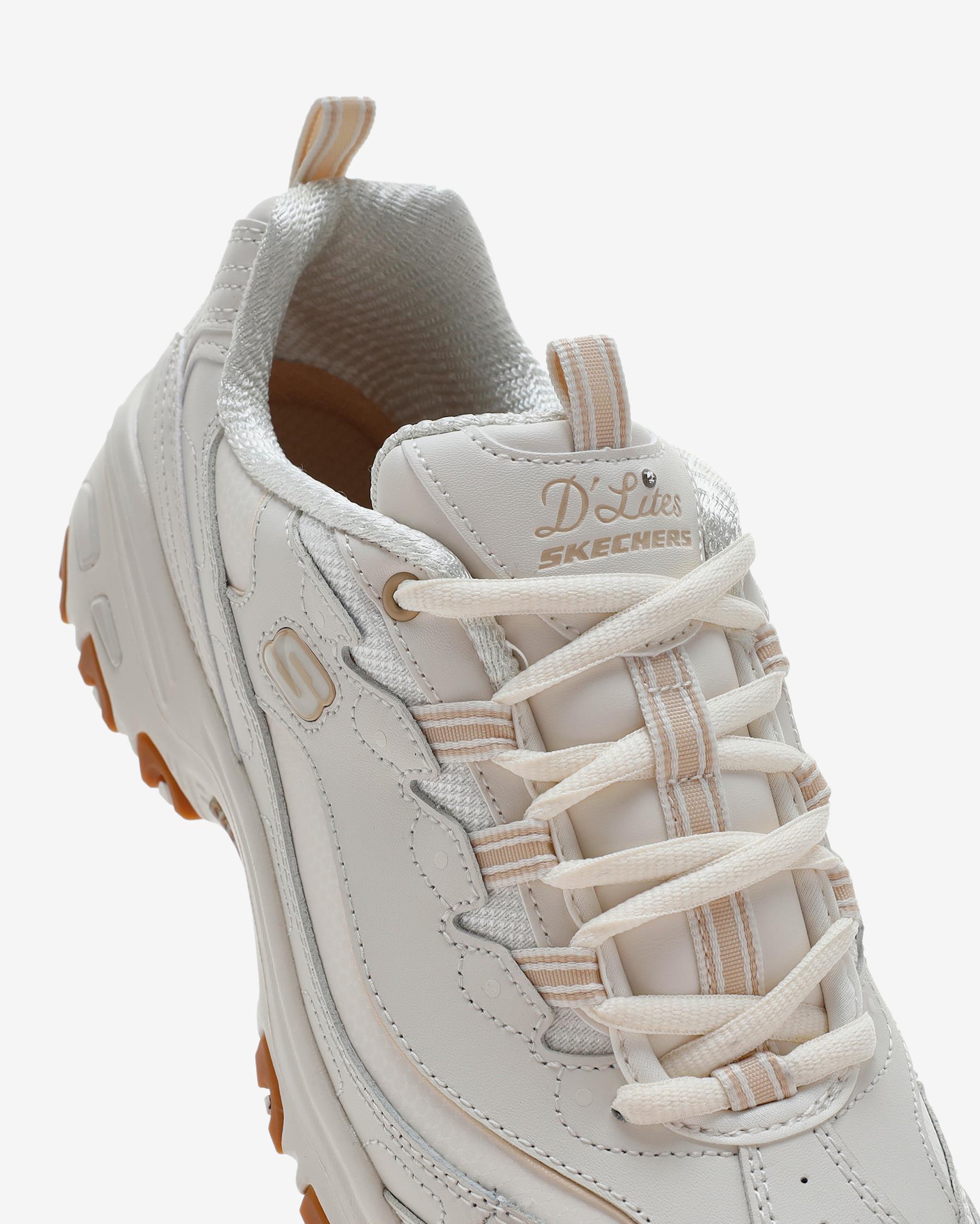 Skechers D'lites - Good Neutral 149807 OFWT Kadın Beyaz Sneakers
