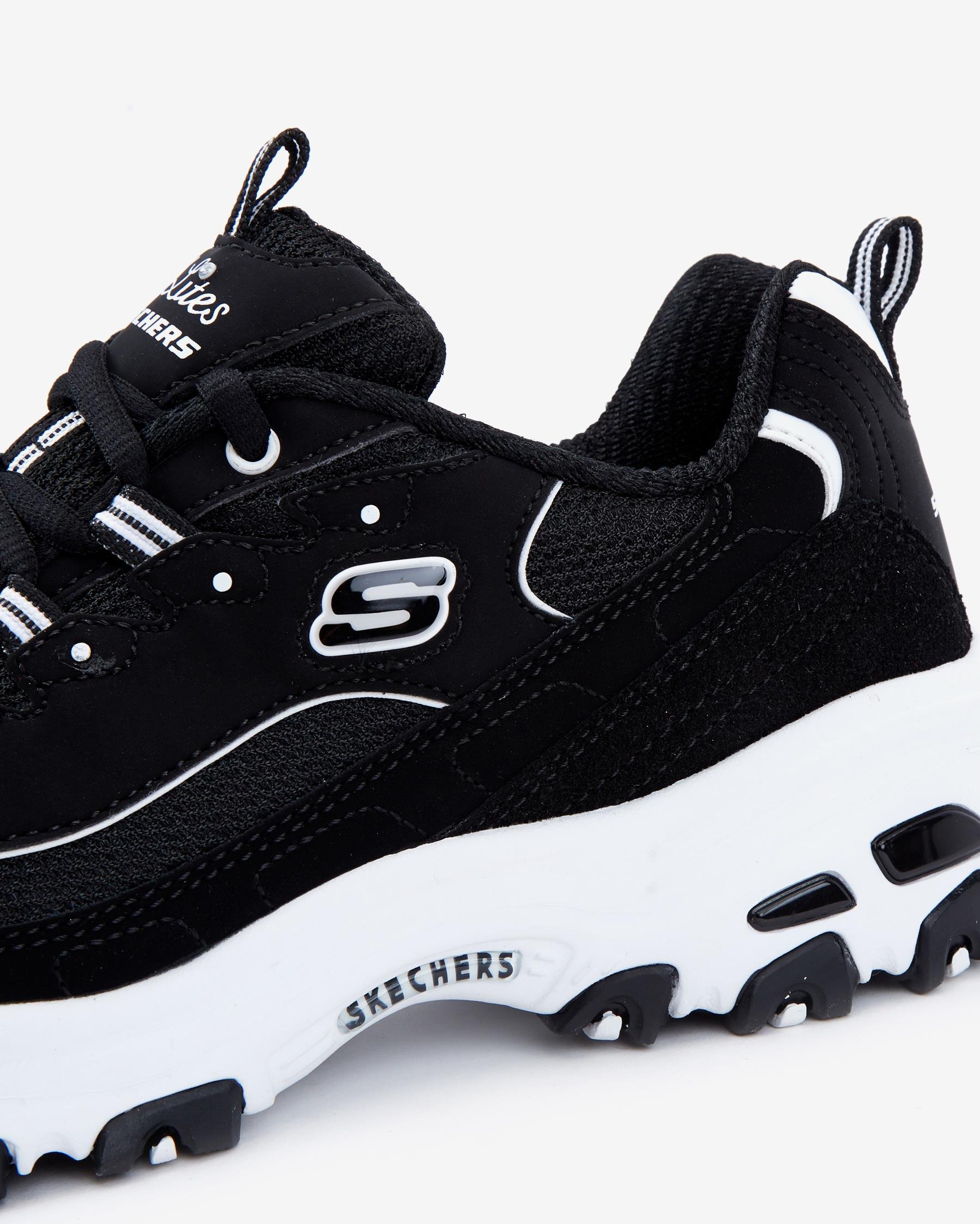 Skechers D'lites - March Forward 13148 BKW Kadın Siyah Sneakers