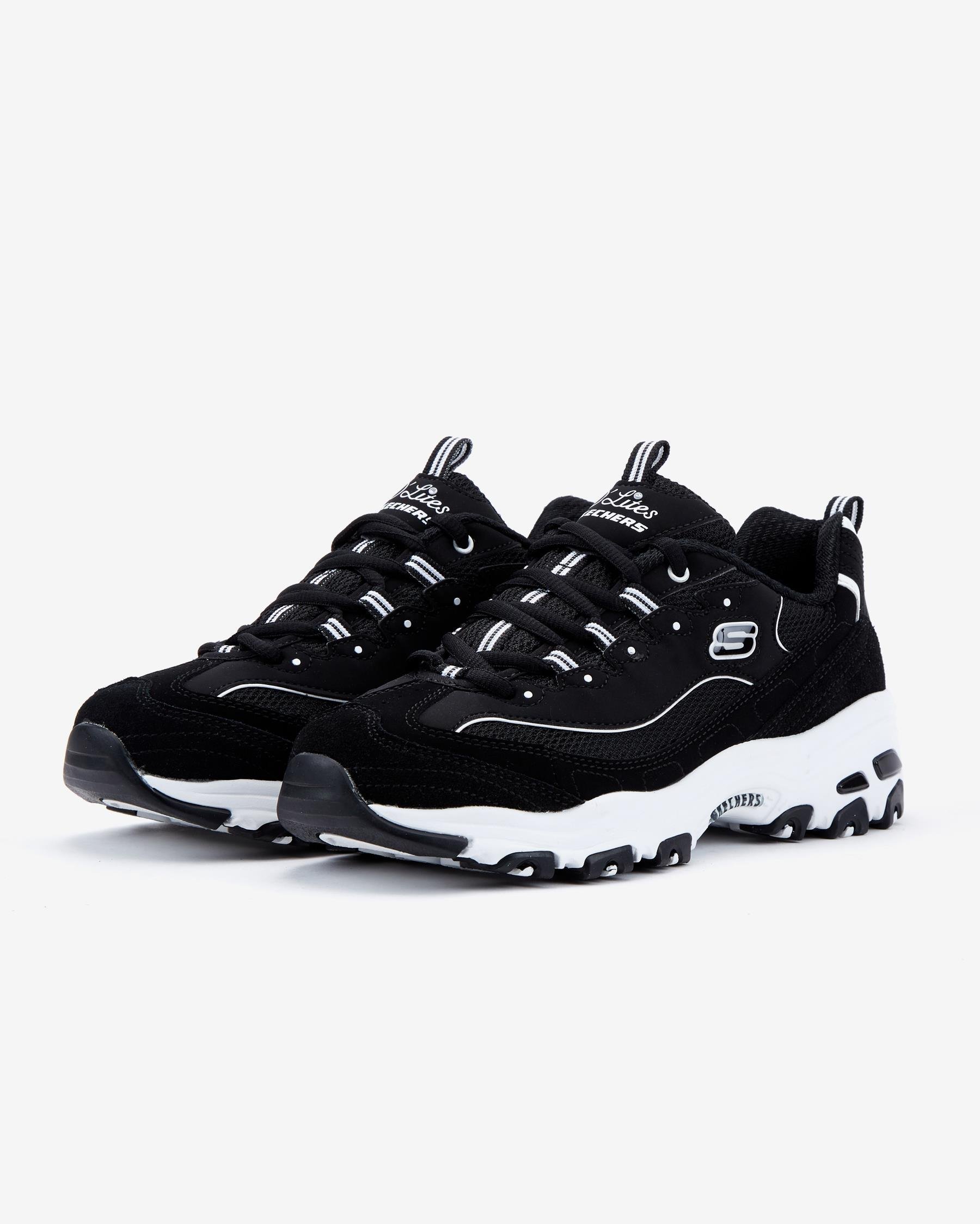 Skechers D'lites - March Forward 13148 BKW Kadın Siyah Sneakers
