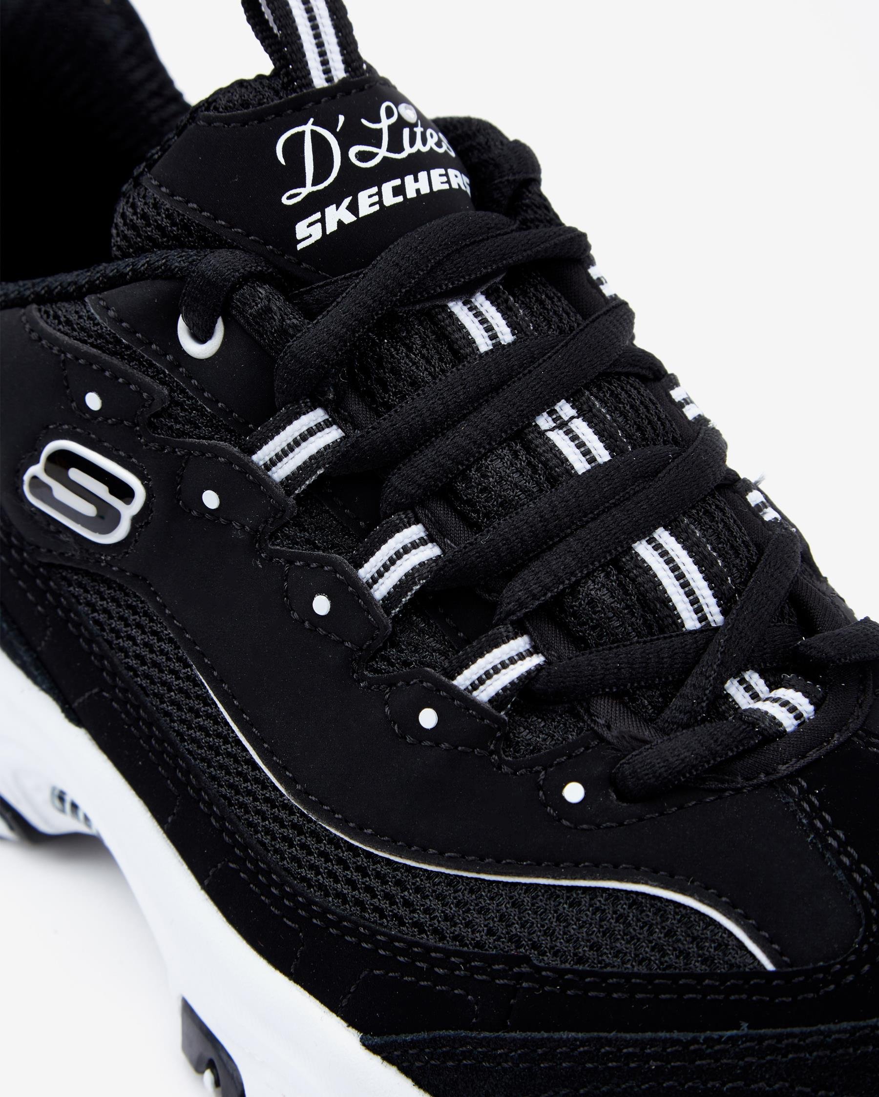 Skechers D'lites - March Forward 13148 BKW Kadın Siyah Sneakers