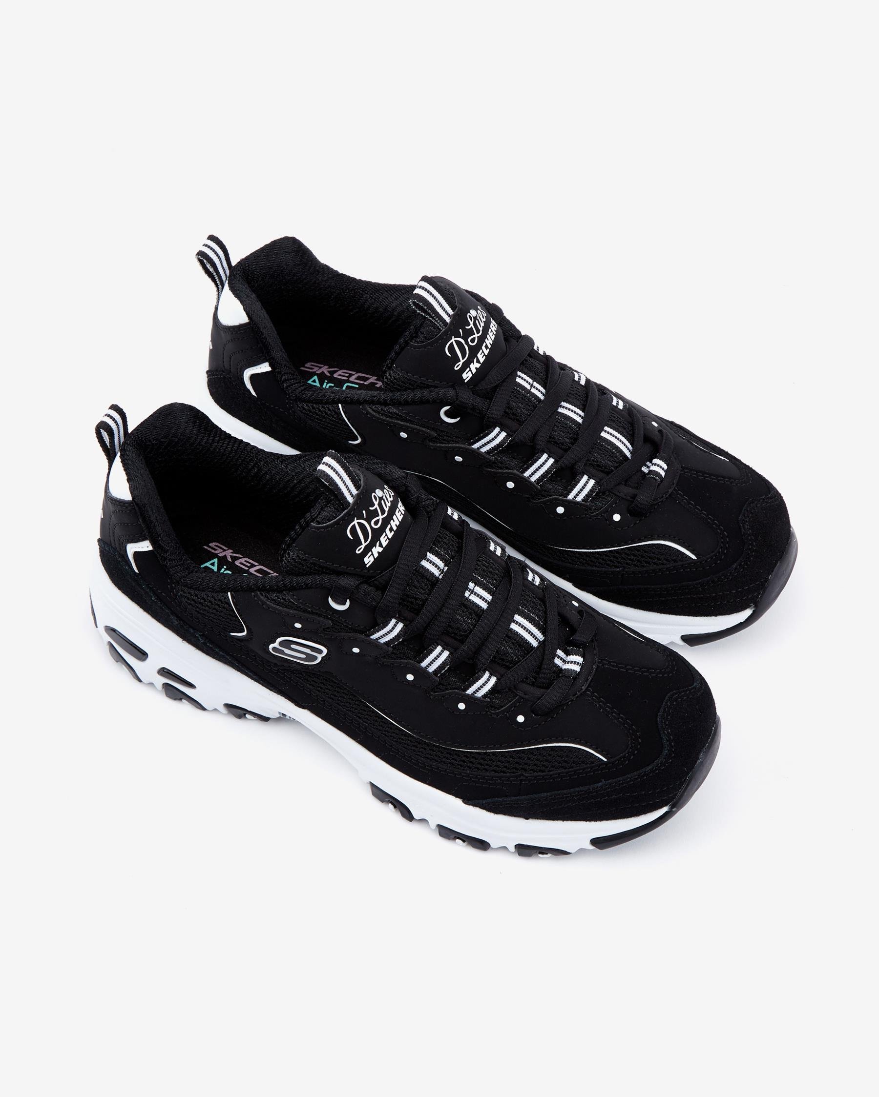 Skechers D'lites - March Forward 13148 BKW Kadın Siyah Sneakers