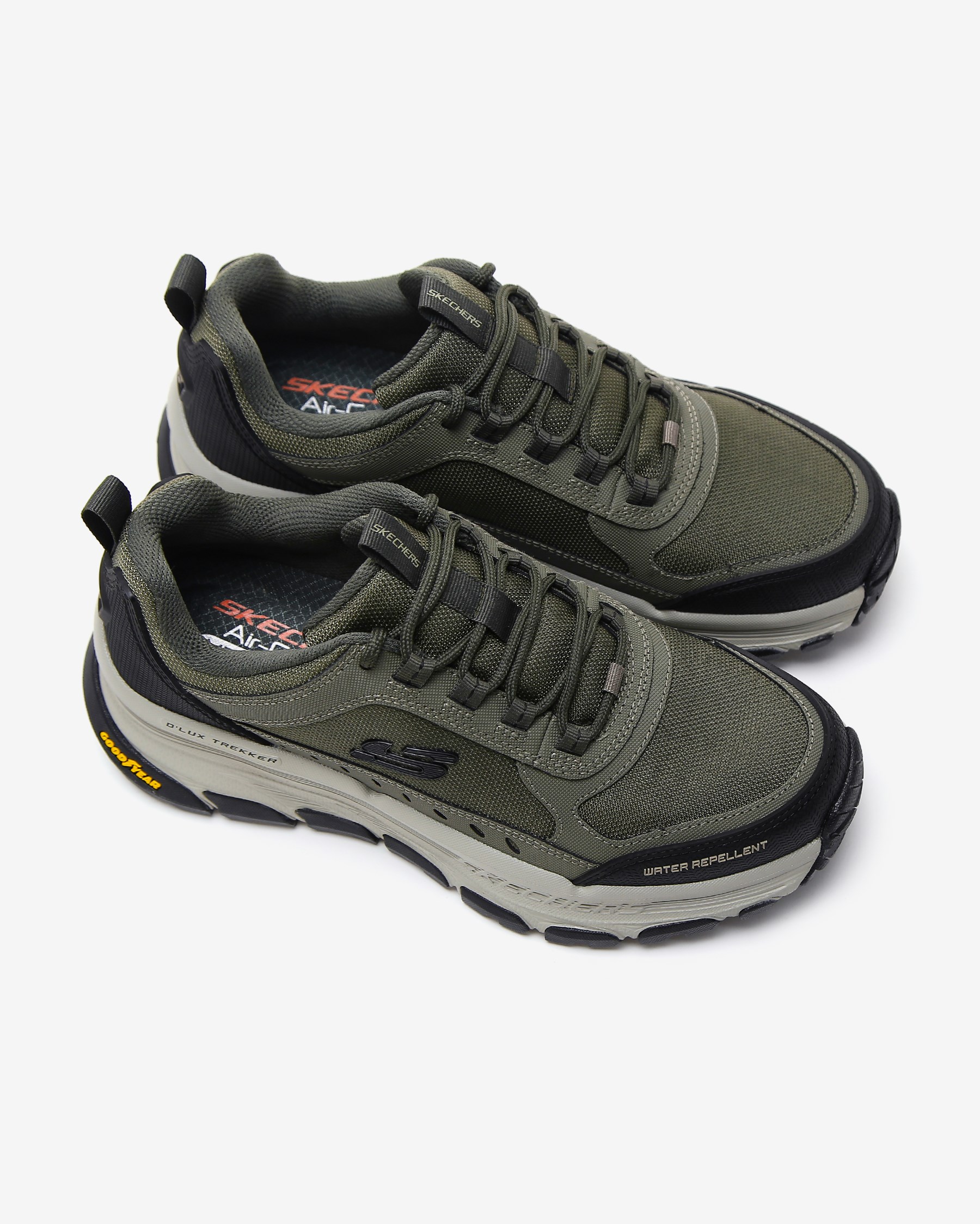 Skechers D'Lux Trekker 237565 OLMT Erkek Yeşil/Çok Renkli Outdoor Ayakkabı