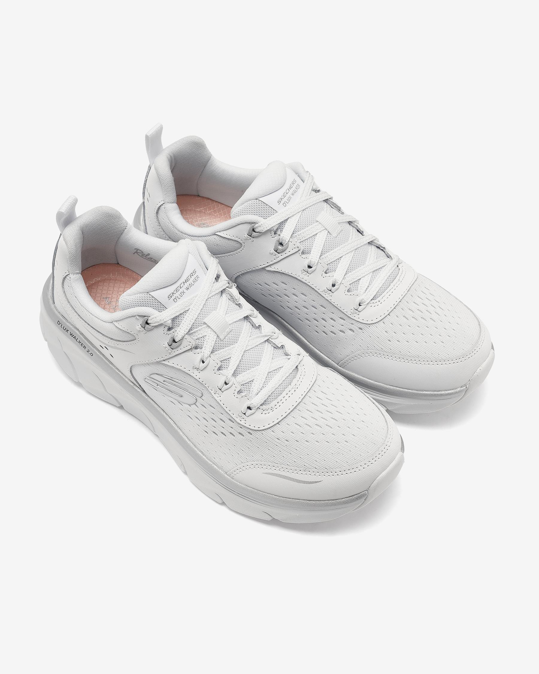 Skechers D'lux Walker 2.0 - Gradient Glam 150103 WSL Kadın Beyaz Spor Ayakkabı