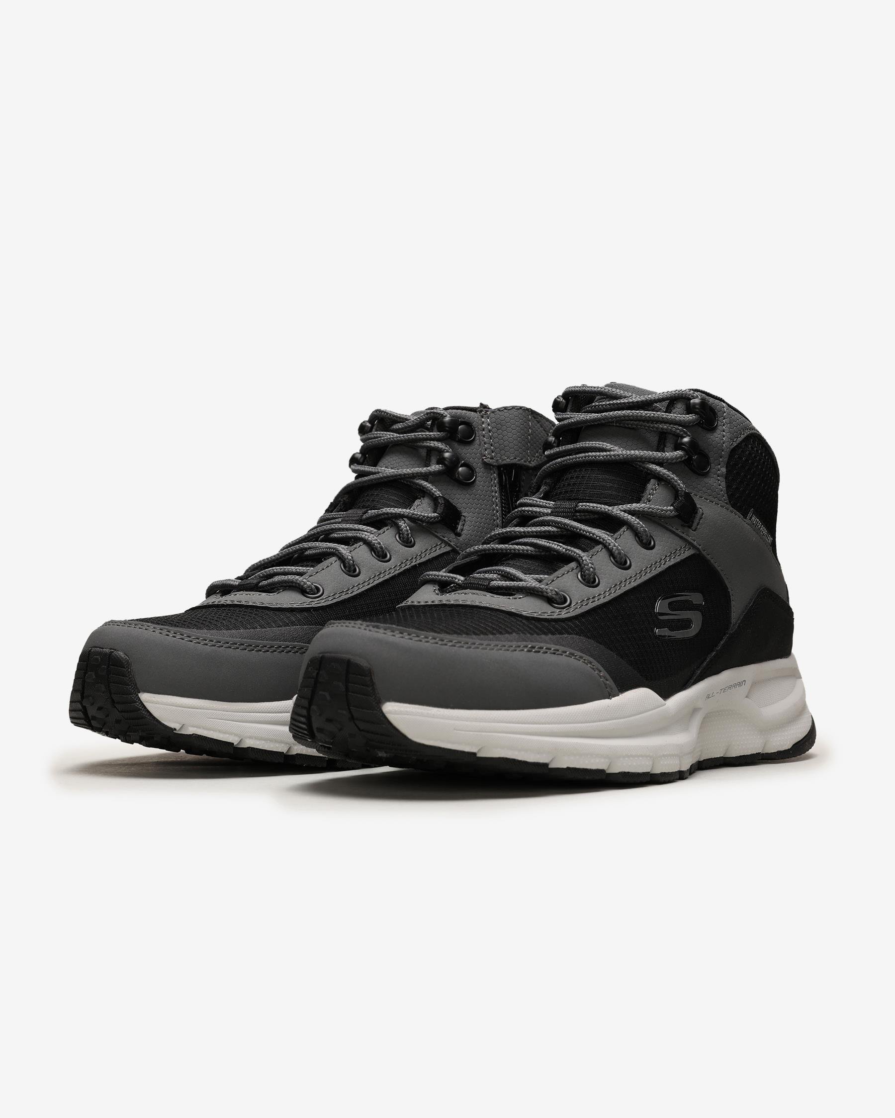 Skechers Escape Plan 2.0 - Woodrock 51705 GYBK Erkek Gri Outdoor Bot