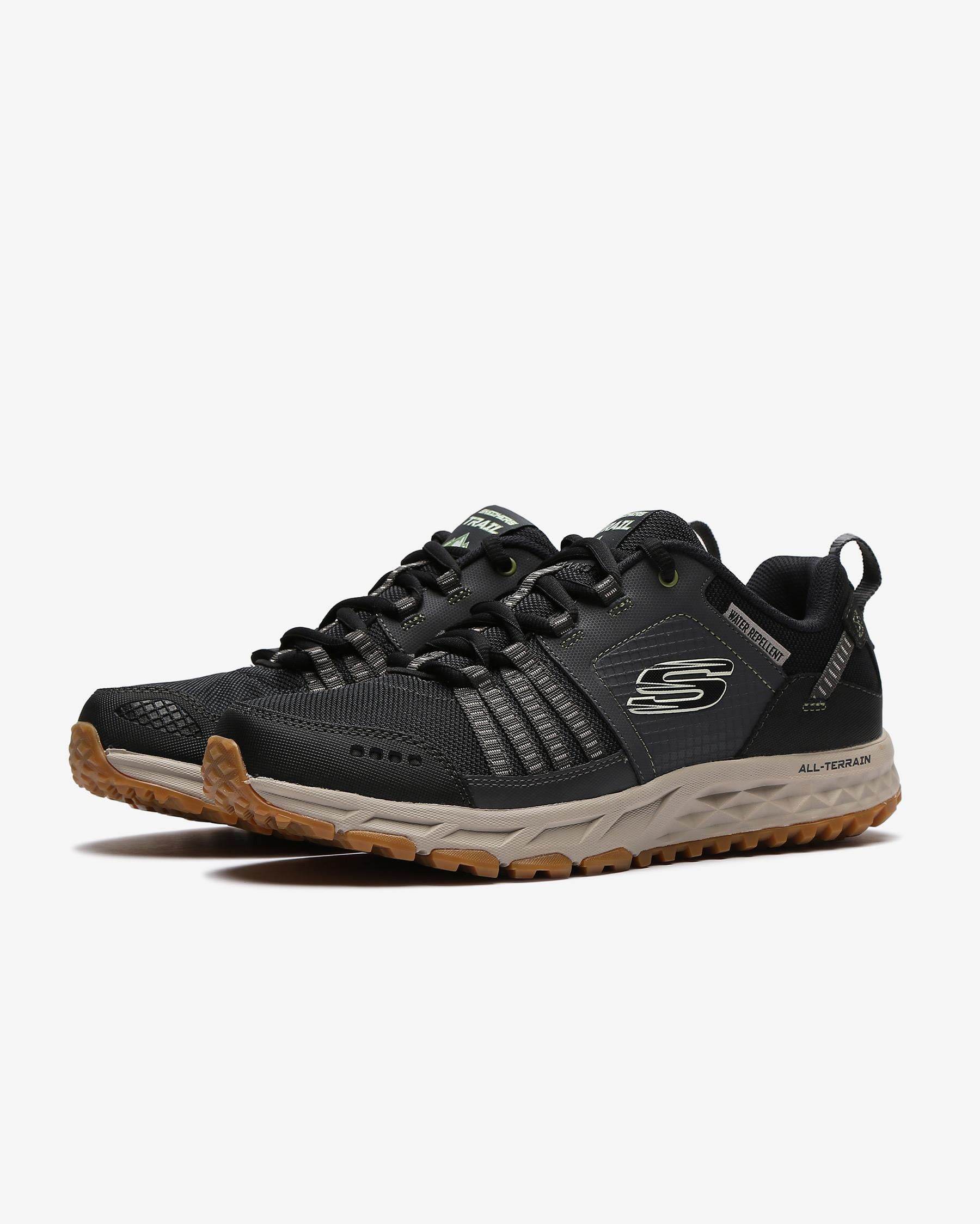 Skechers Escape Plan 51591 BKGY Erkek Siyah-Gri Outdoor Ayakkabı