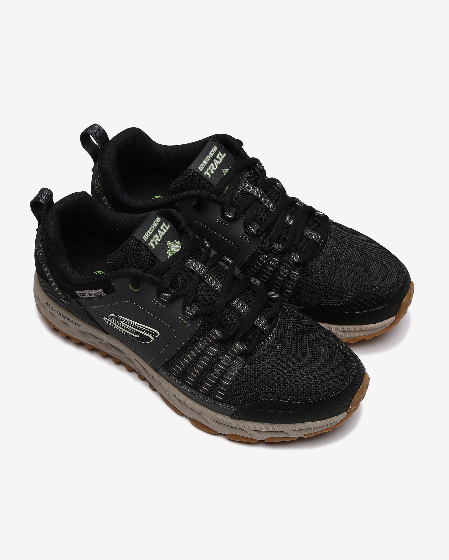 Skechers Escape Plan 51591 BKGY Erkek Siyah-Gri Outdoor Ayakkabı
